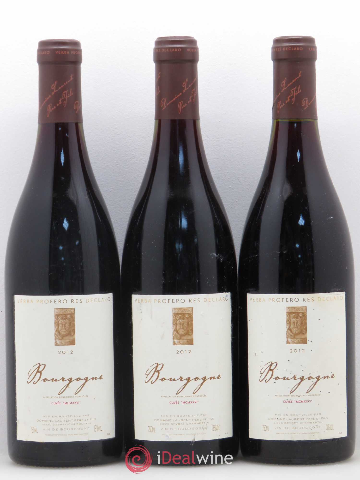 Bourgogne Cuvée MCMXXVI Dominique Laurent 2012 - Posten von 6 Flaschen - 2