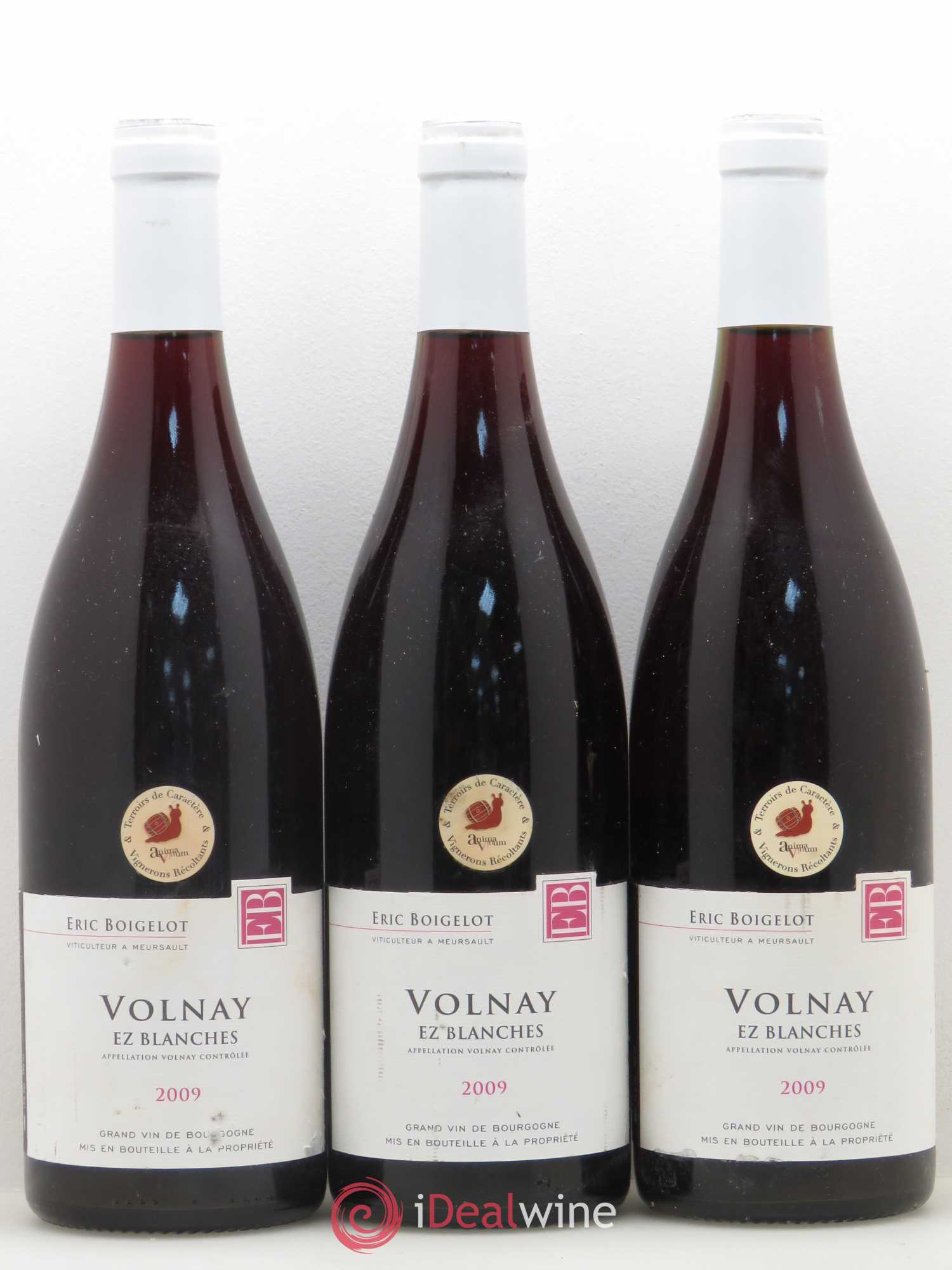 Volnay Ez blanches Domaine Boigelot 2009 - Posten von 6 Flaschen - 2