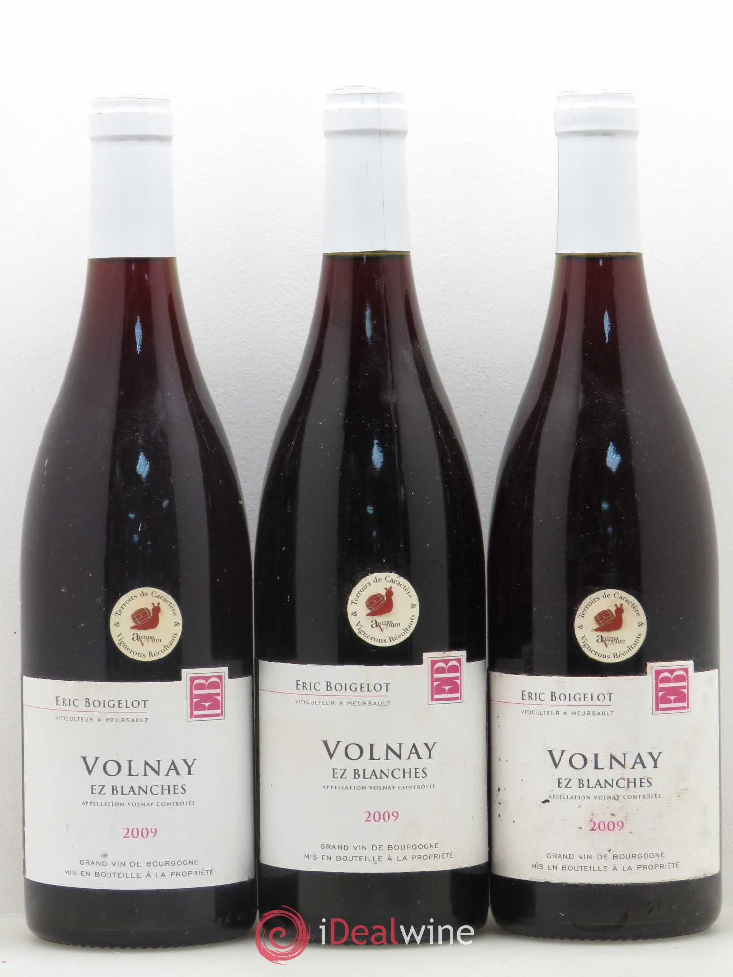 Volnay Ez blanches Domaine Boigelot 2009 - Posten von 3 Flaschen - 0