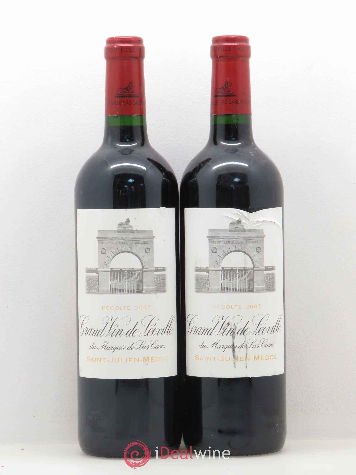 Château Léoville Las Cases 2ème Grand Cru Classé 2007 - Lot de 2 bouteilles - 0