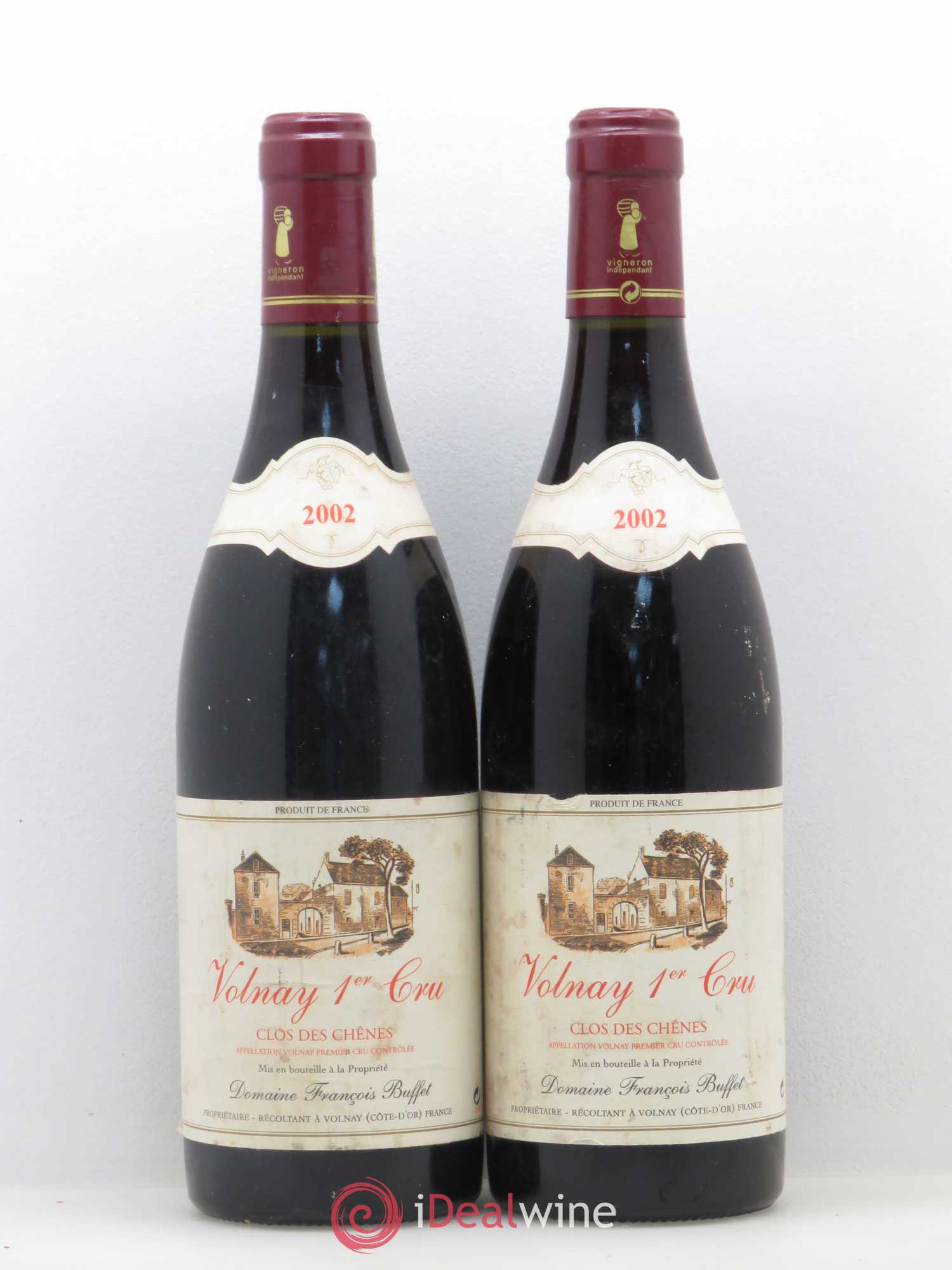 Volnay 1er Cru Clos des Chênes François Buffet 2002 - Posten von 2 Flaschen - 0