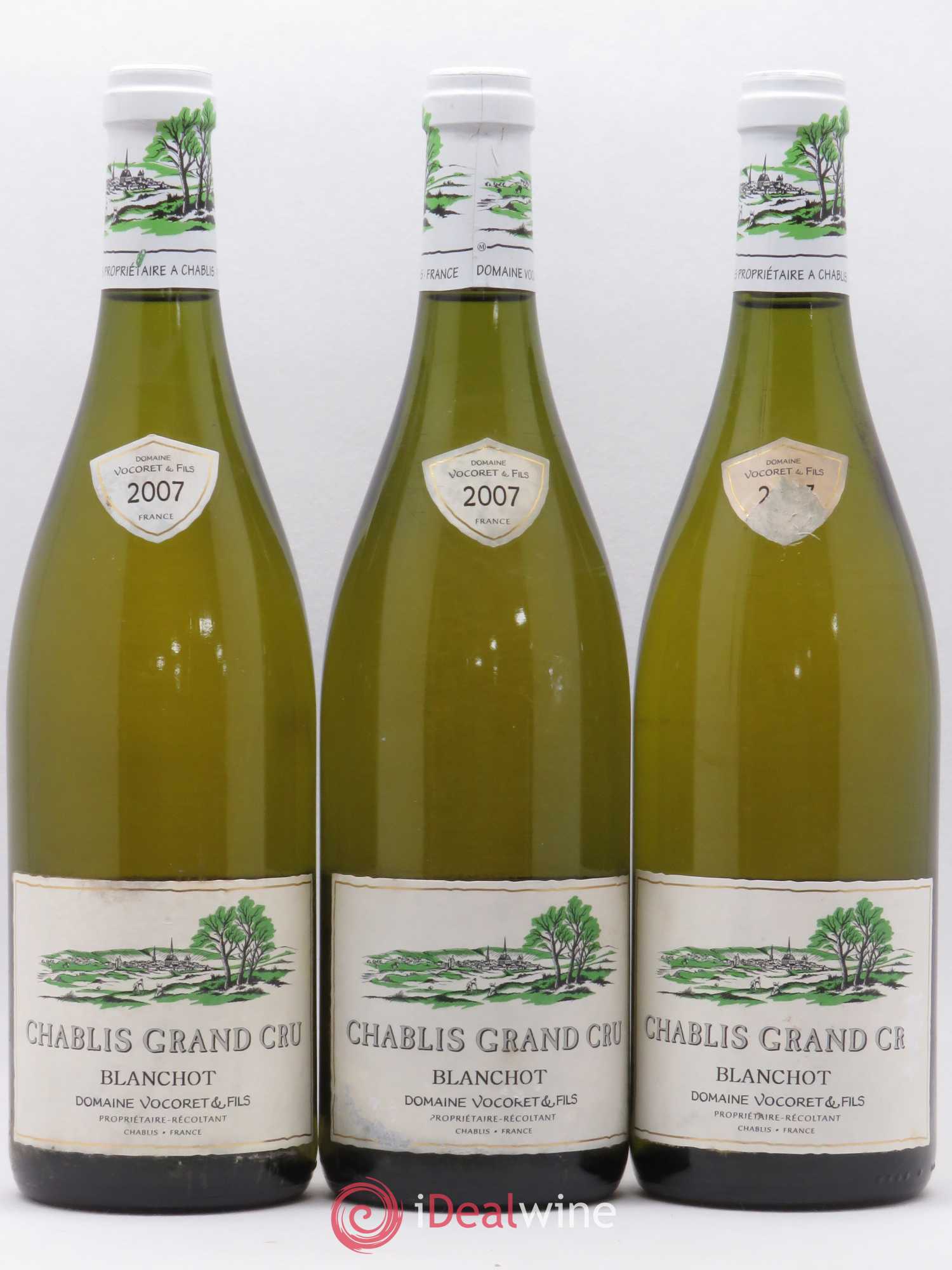 Chablis Grand Cru Blanchots Vocoret 2007 - Posten von 3 Flaschen - 0