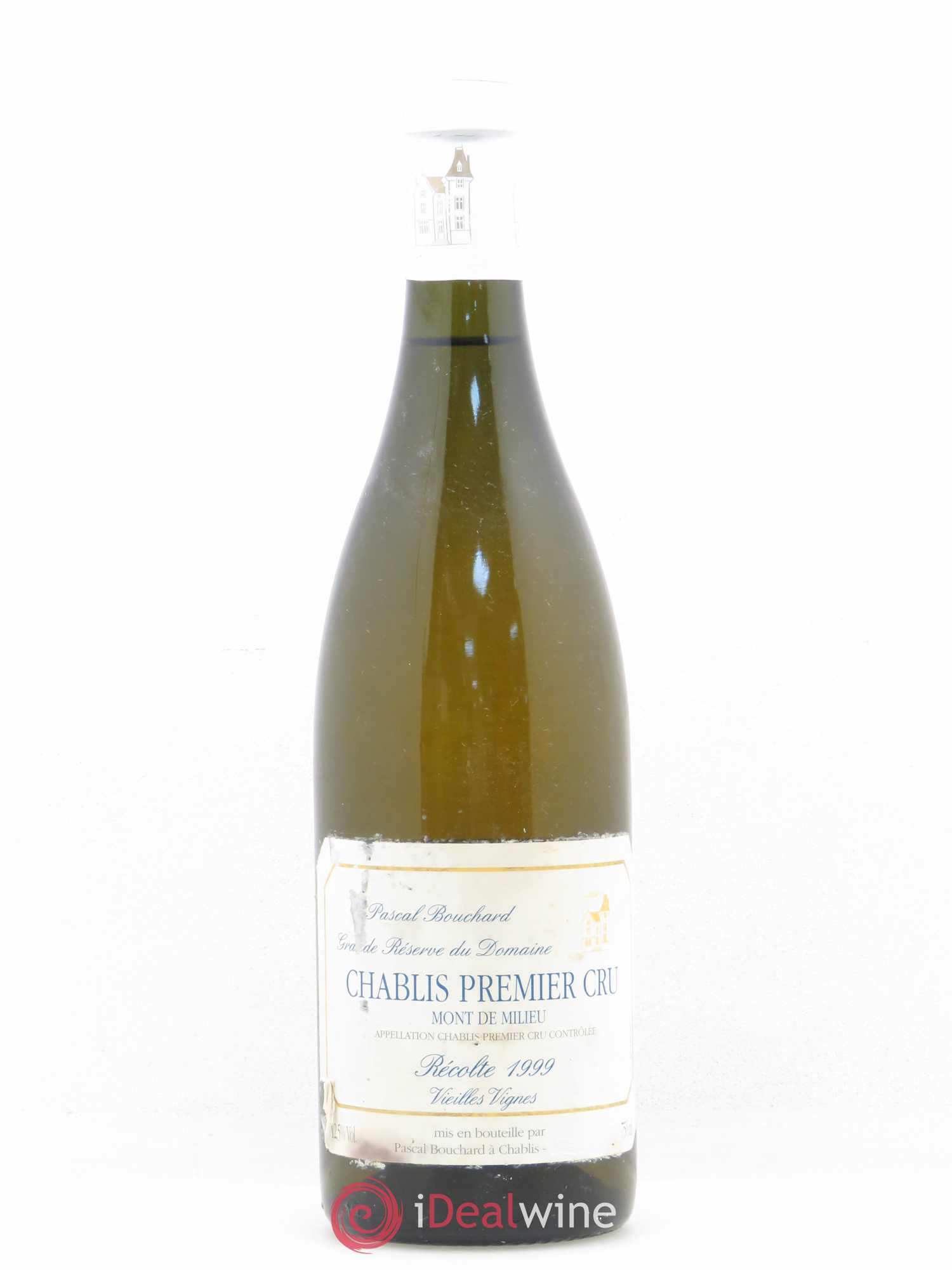 Chablis 1er Cru Mont de Milieu Vieilles Vignes Domaine Pascal Bouchard 1999 - Posten von 1 Flasche - 0