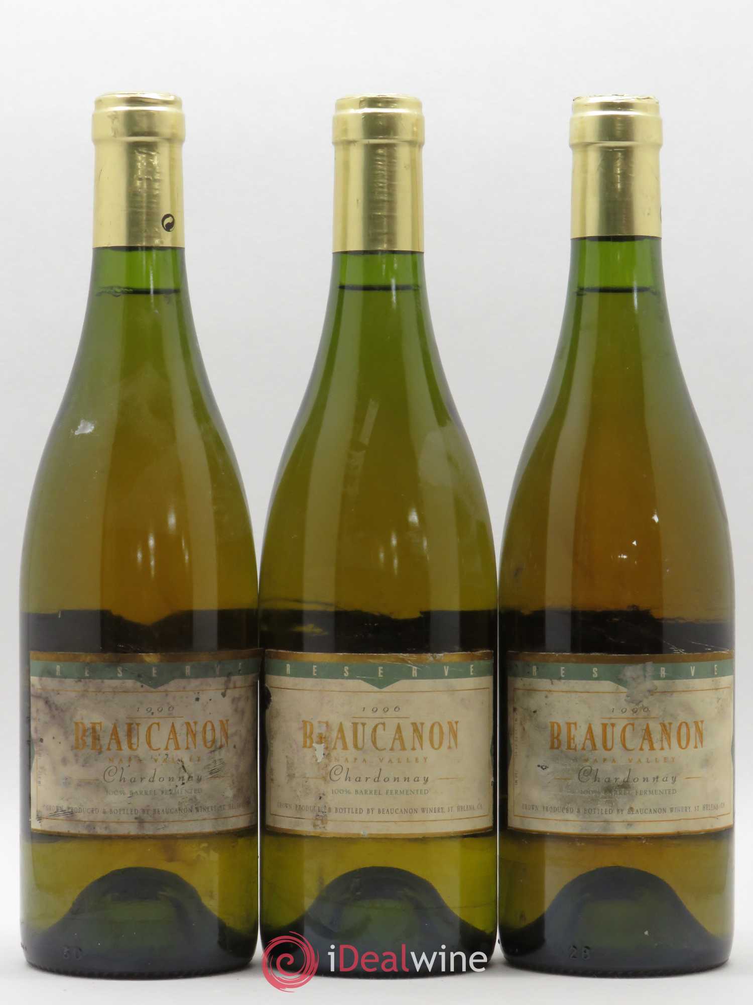 USA Beau Canon Nappa Valley Réserve 1996 - Posten von 3 Flaschen - 0