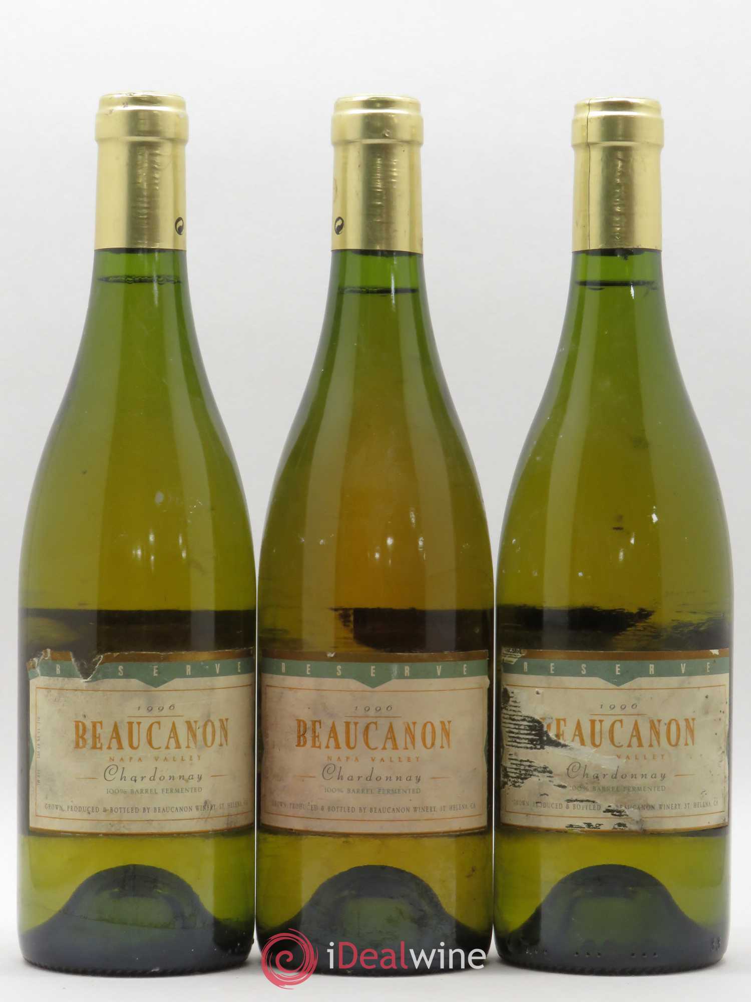 USA Beau Canon Nappa Valley Réserve 1996 - Posten von 3 Flaschen - 0