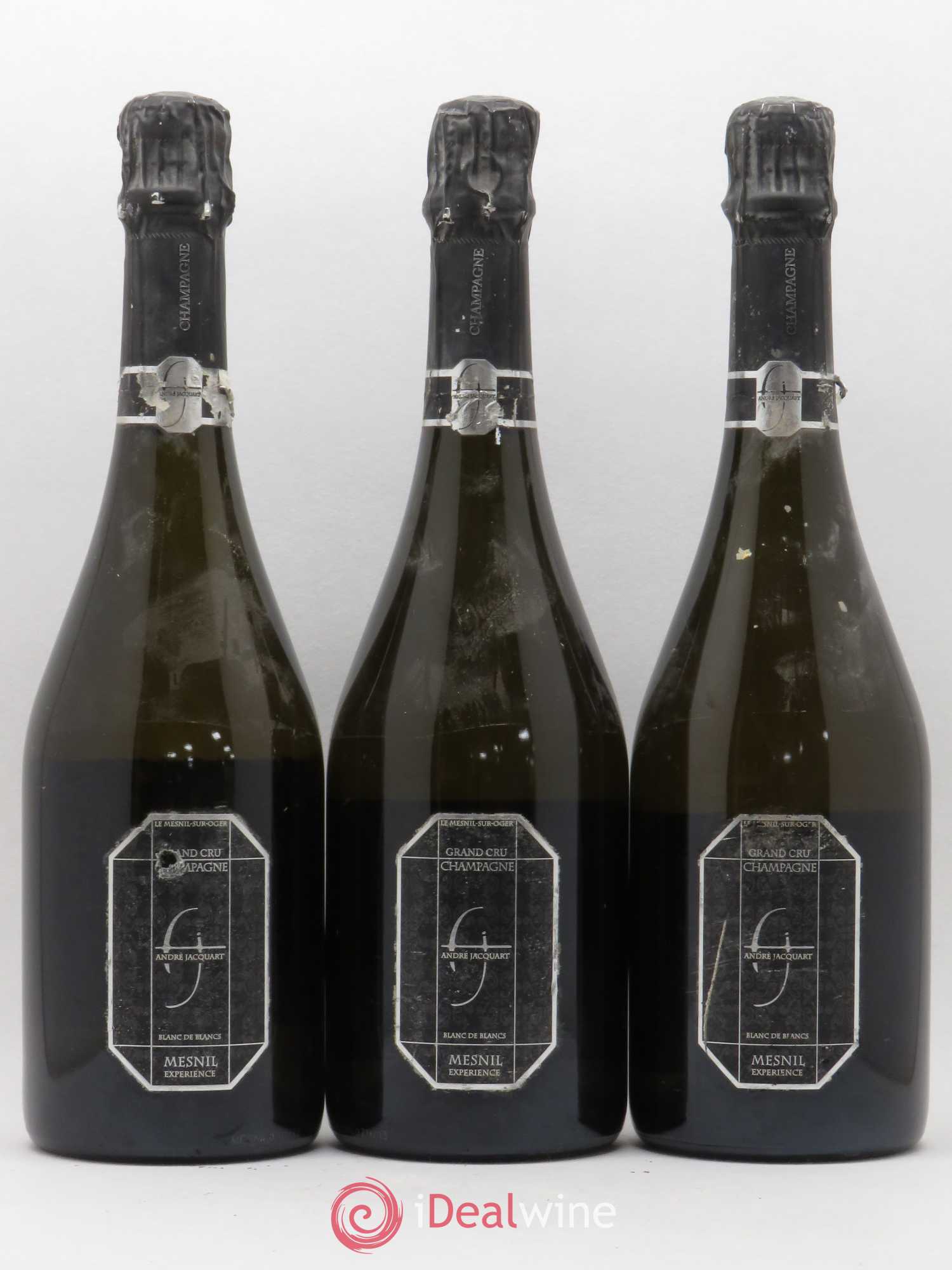 Champagne Mesnil sur Oger Grand Cru Blanc de Blancs André Jacquart - Lot de 3 bouteilles - 0