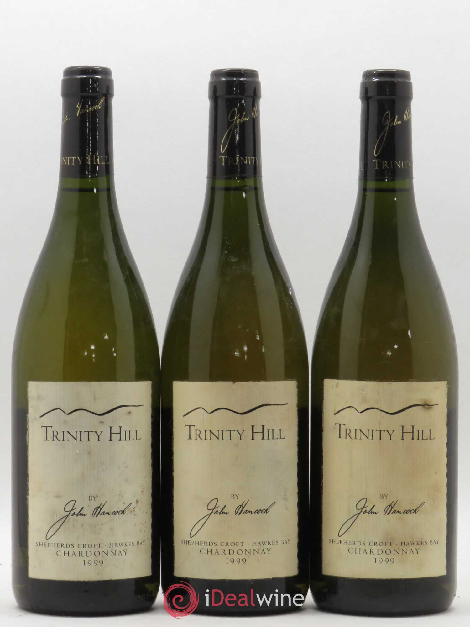 Nouvelle Zélande Chardonnay Trinity Hill John Hancok 1999 - Posten von 3 Flaschen - 0