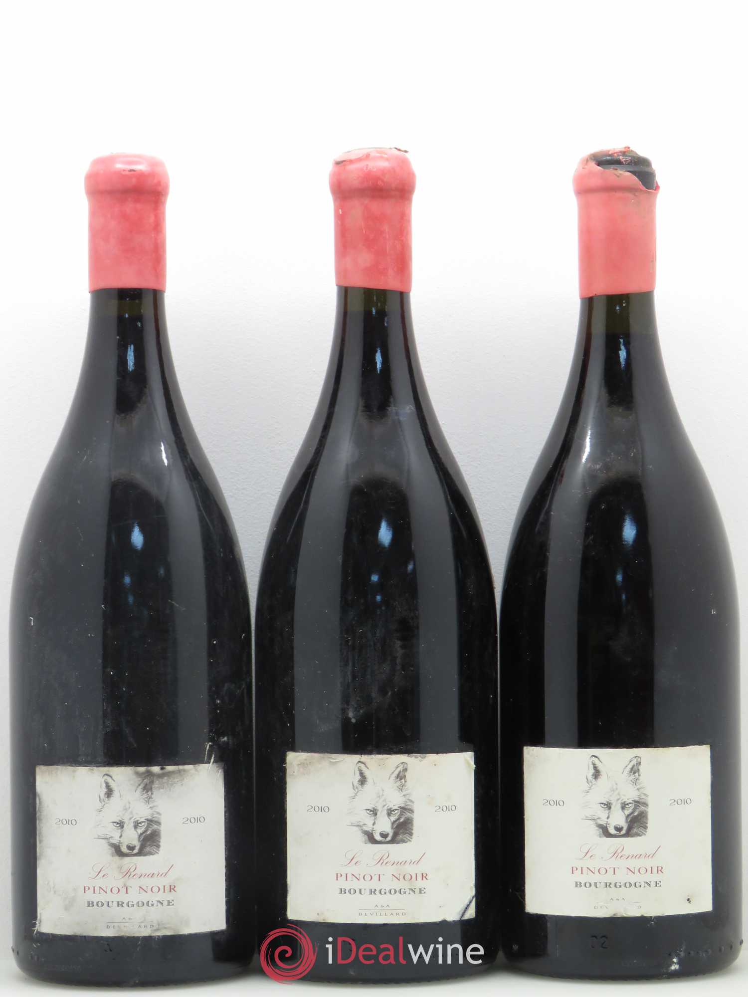 Bourgogne Le Renard Domaine Devillard 2010 - Posten von 3 Magnum - 0