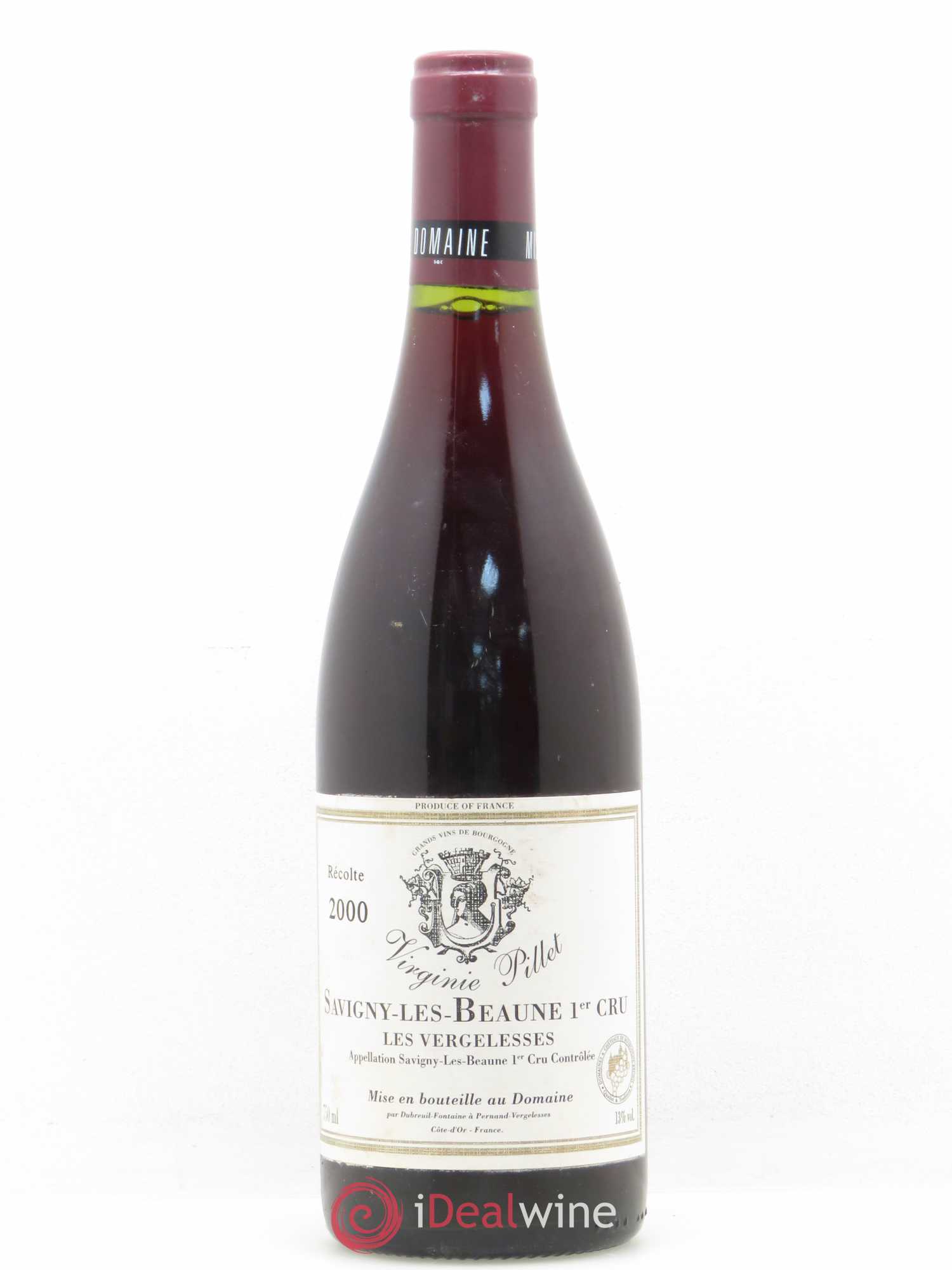 Savigny-lès-Beaune 1er Cru Les Vergelesses Virginie Pillet 2000 - Posten von 1 Flasche - 0