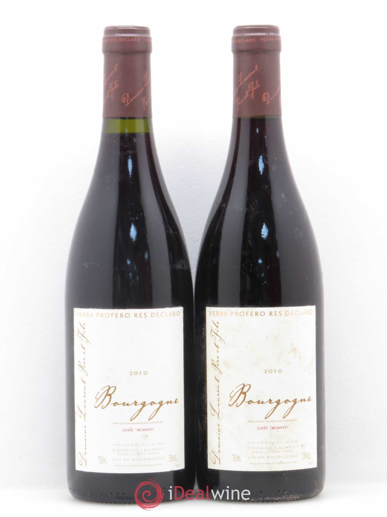 Bourgogne Cuvée MCMXXVI Dominique Laurent 2010 - Posten von 2 Flaschen - 0