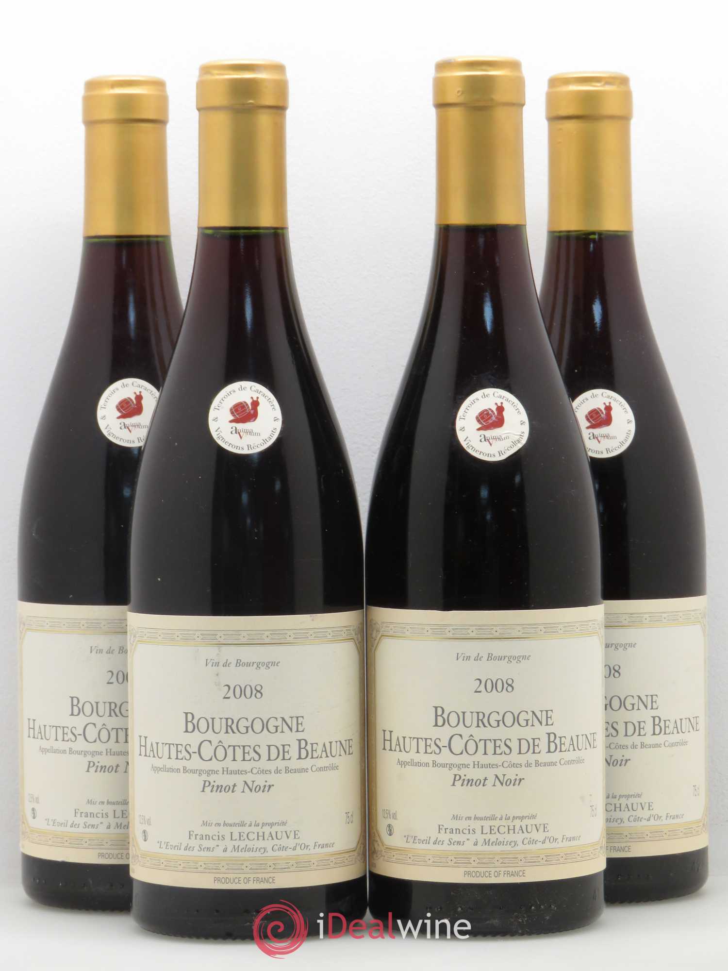Hautes-Côtes de Beaune Françis Lechauve 2008 - Posten von 4 Flaschen - 0