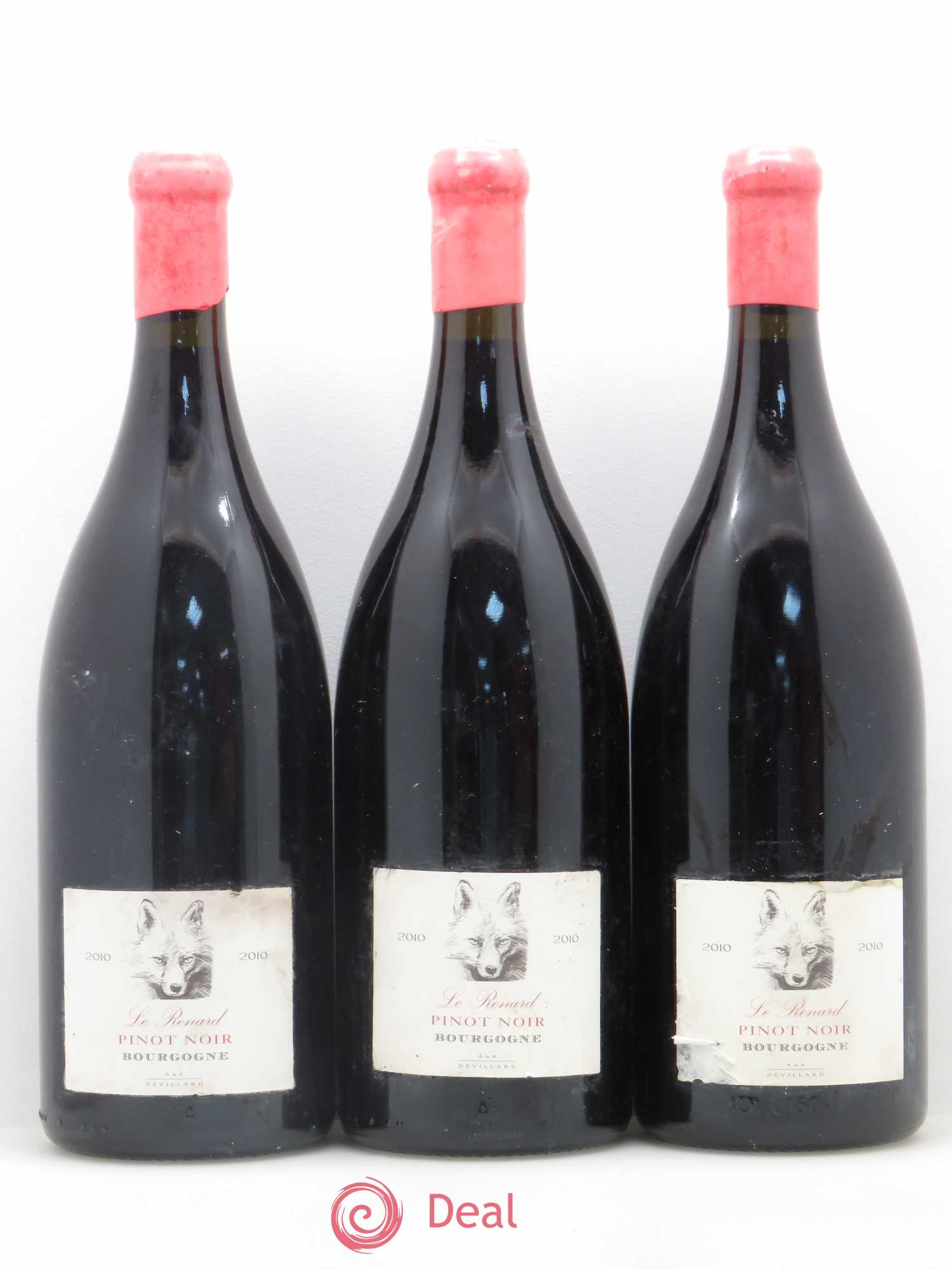 Bourgogne Le Renard Domaine Devillard 2010 - Posten von 6 Magnum - 2