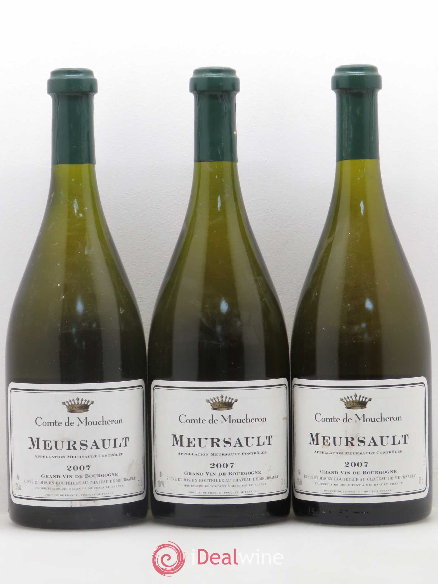 Meursault Comte de Moucheron 2007 - Posten von 3 Flaschen - 0