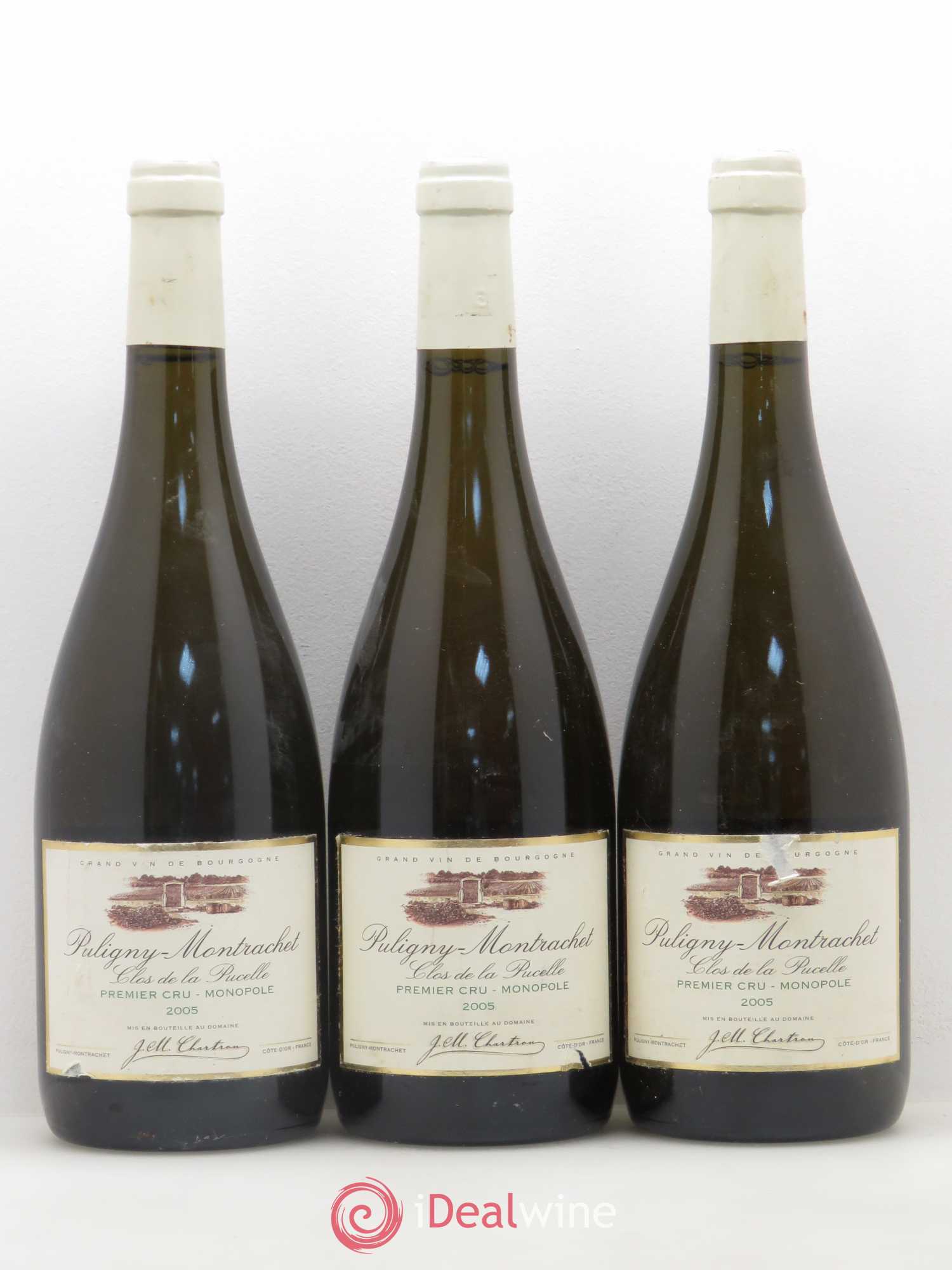 Puligny-Montrachet 1er Cru Clos de la Pucelle Jean Chartron (Domaine) 2005 - Lot de 3 bouteilles - 0