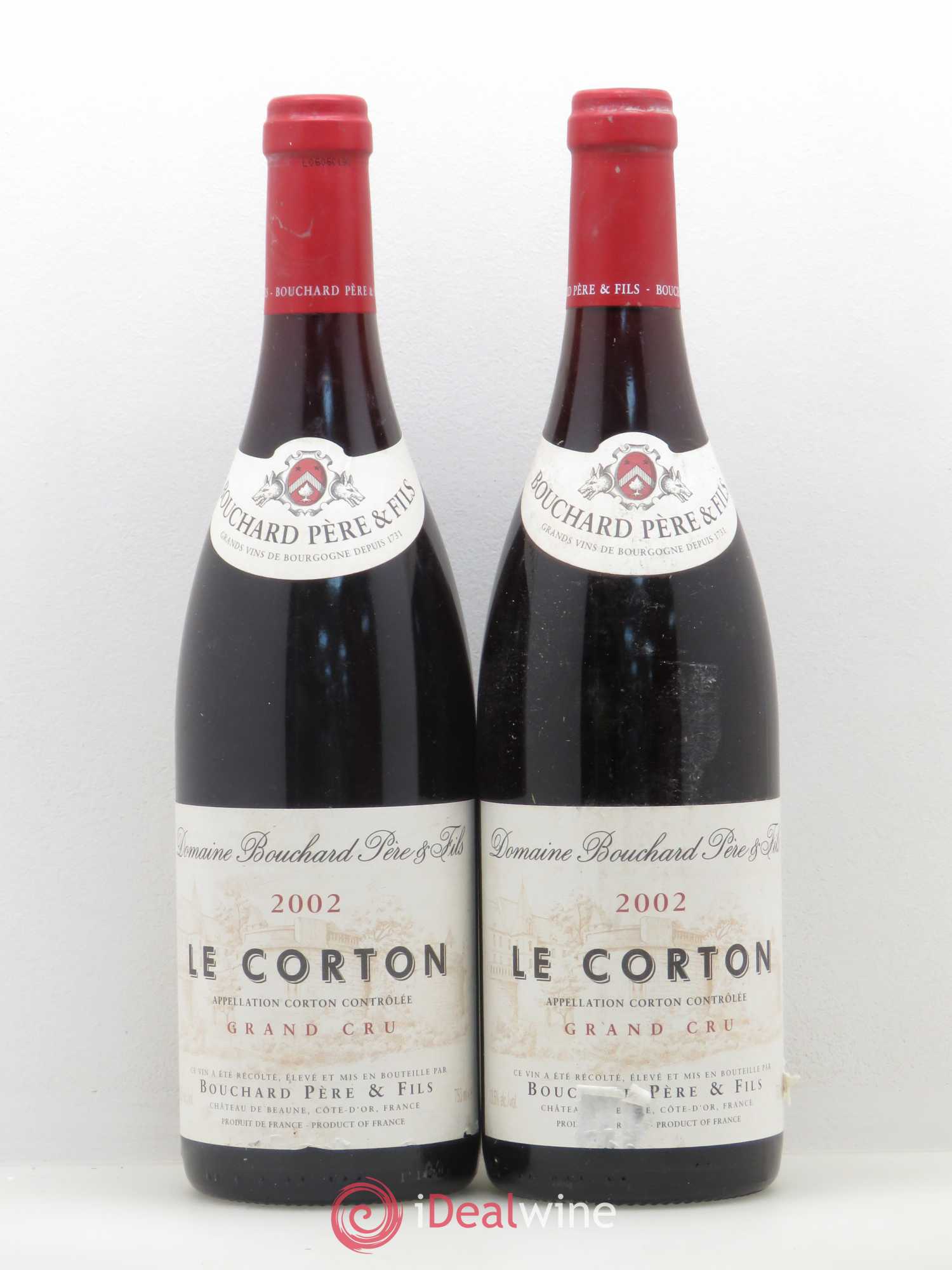 Corton Grand Cru Le Corton Bouchard Père & Fils 2002 - Lot de 2 bouteilles - 0