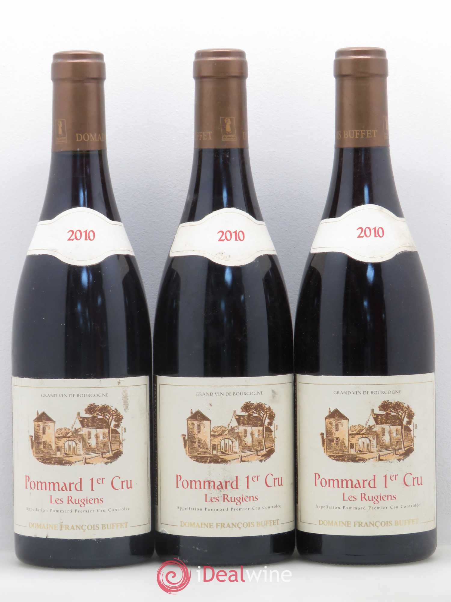 Pommard 1er Cru Les Rugiens François Buffet 2010 - Lot de 6 bouteilles - 1