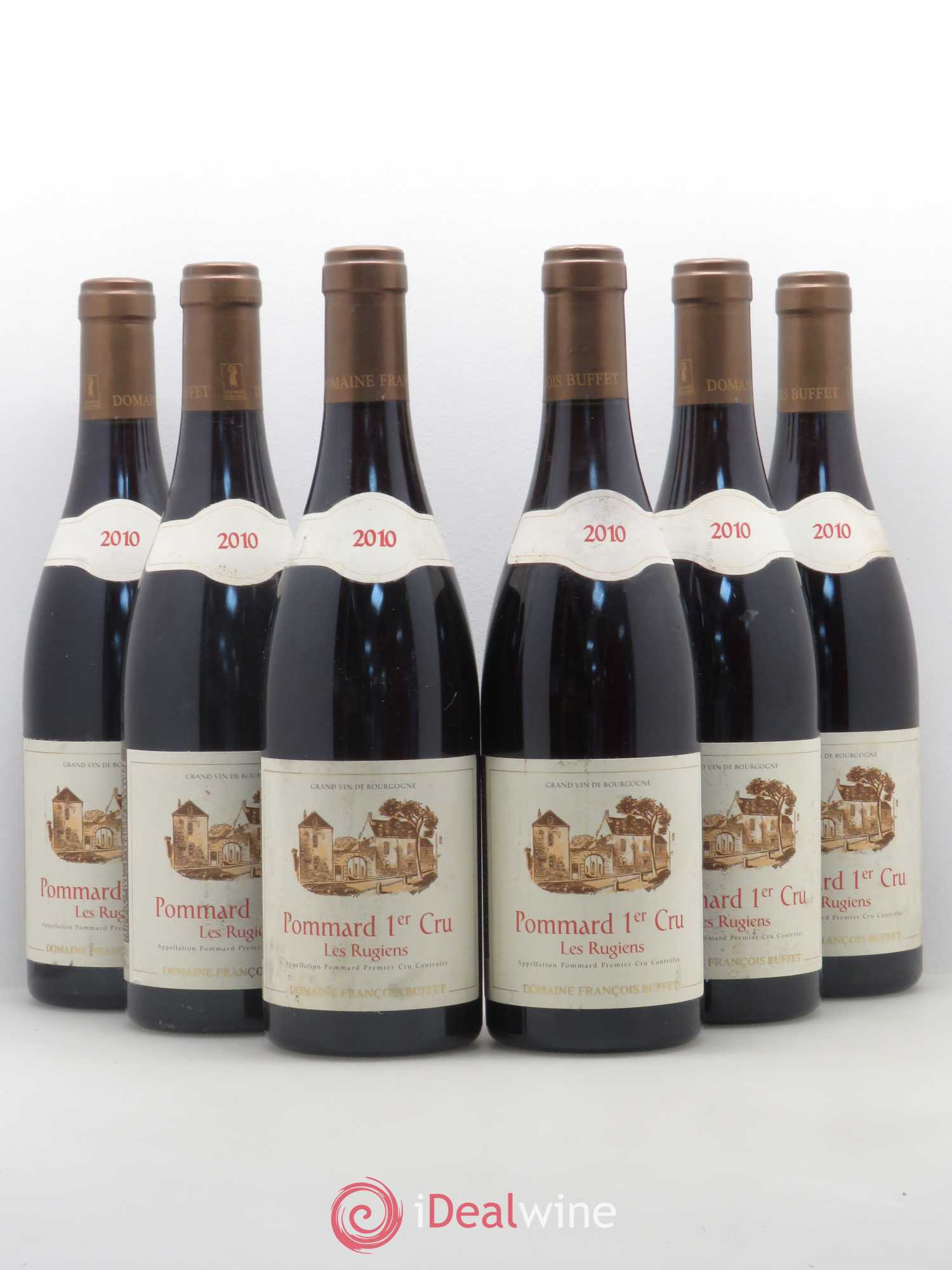 Pommard 1er Cru Les Rugiens François Buffet 2010 - Lot de 6 bouteilles - 0