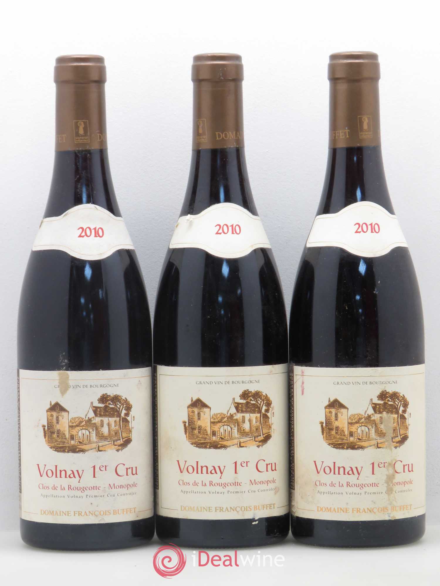 Volnay 1er Cru Clos de La Rougeotte François Buffet 2010 - Lot de 6 bouteilles - 2