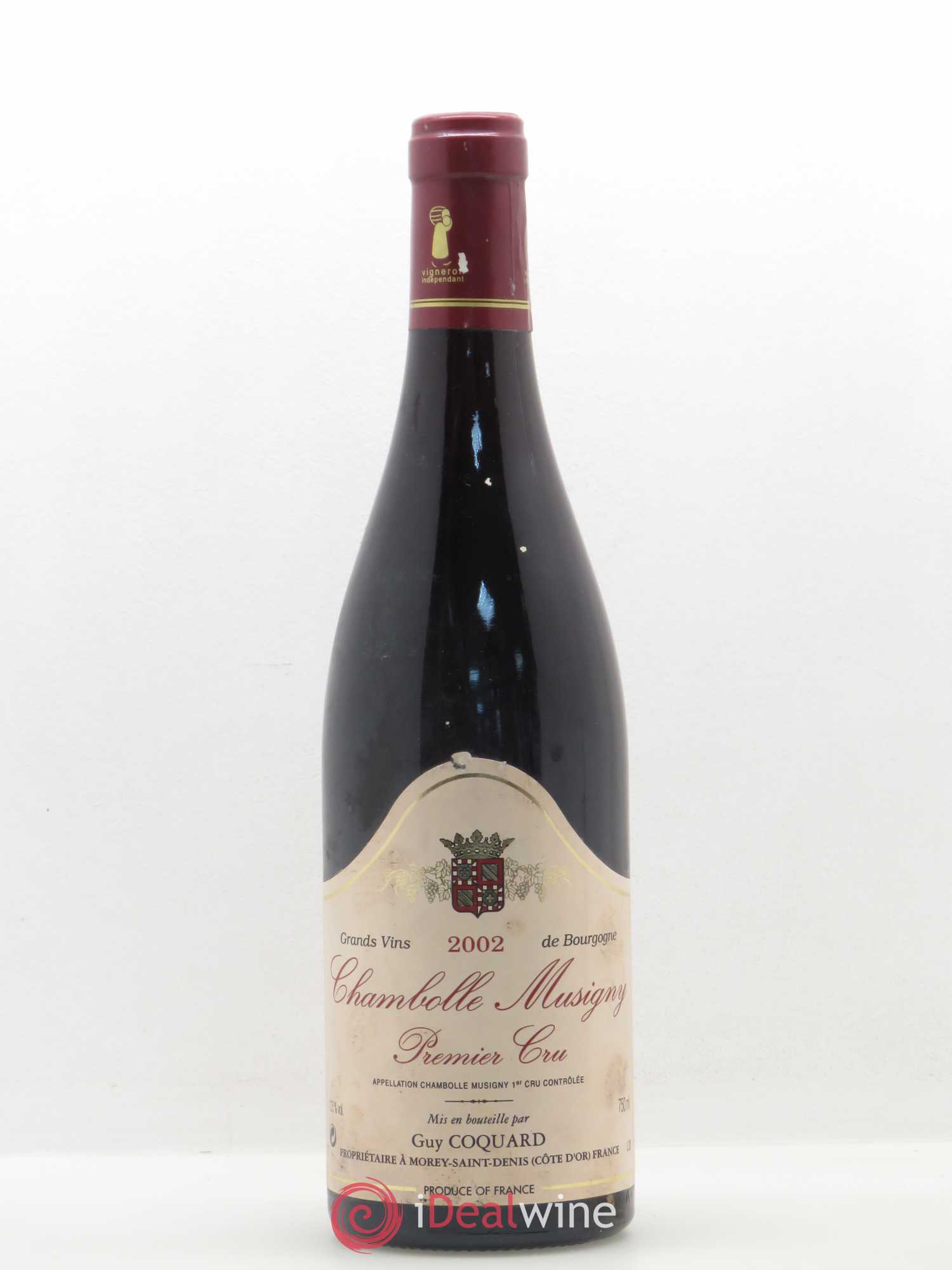 Chambolle-Musigny 1er Cru Guy Coquard 2002 - Lot de 1 bouteille - 0