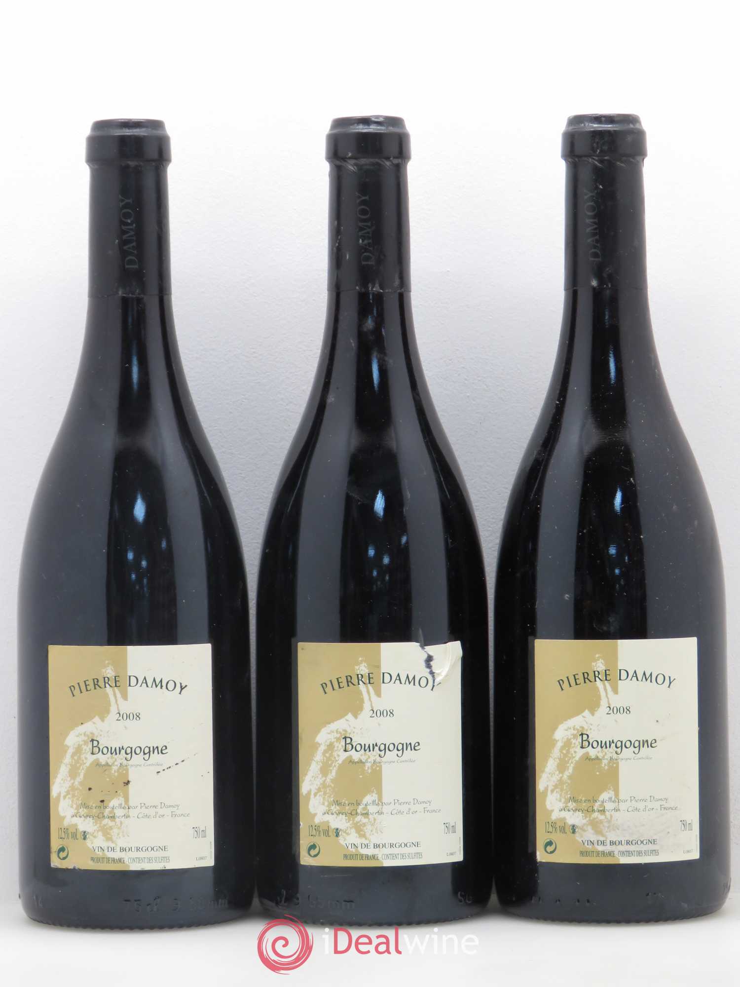 Bourgogne Pierre Damoy 2008 - Lot de 6 bouteilles - 1