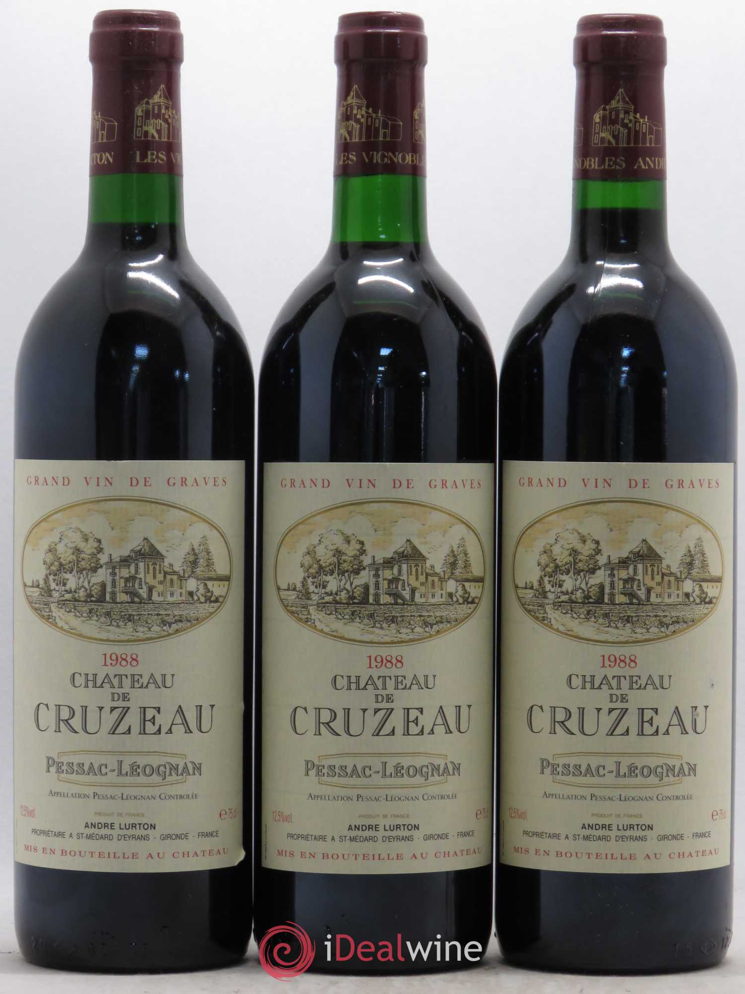 Château de Cruzeau 1988 - Lot de 12 bouteilles - 3