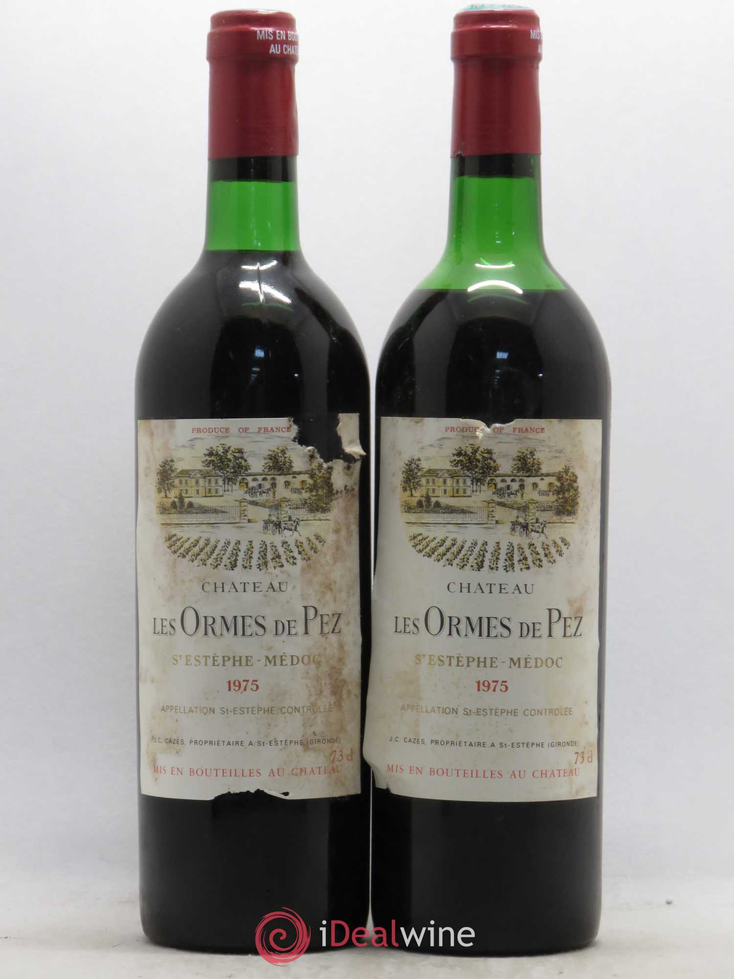 Château les Ormes de Pez (sans prix de réserve) 1975 - Lot de 2 bouteilles - 0