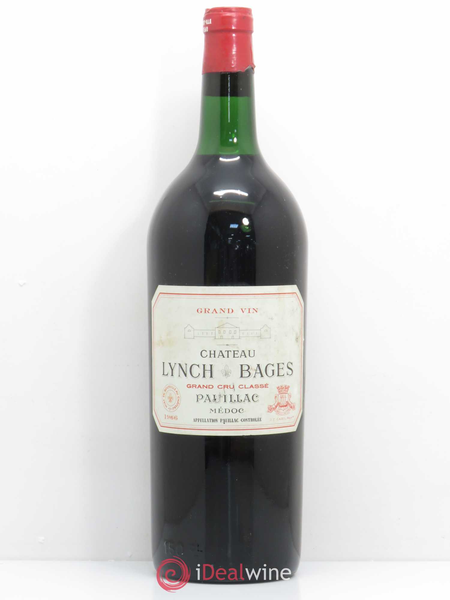 Château Lynch Bages 5ème Grand Cru Classé 1966 - Lot de 1 magnum - 0