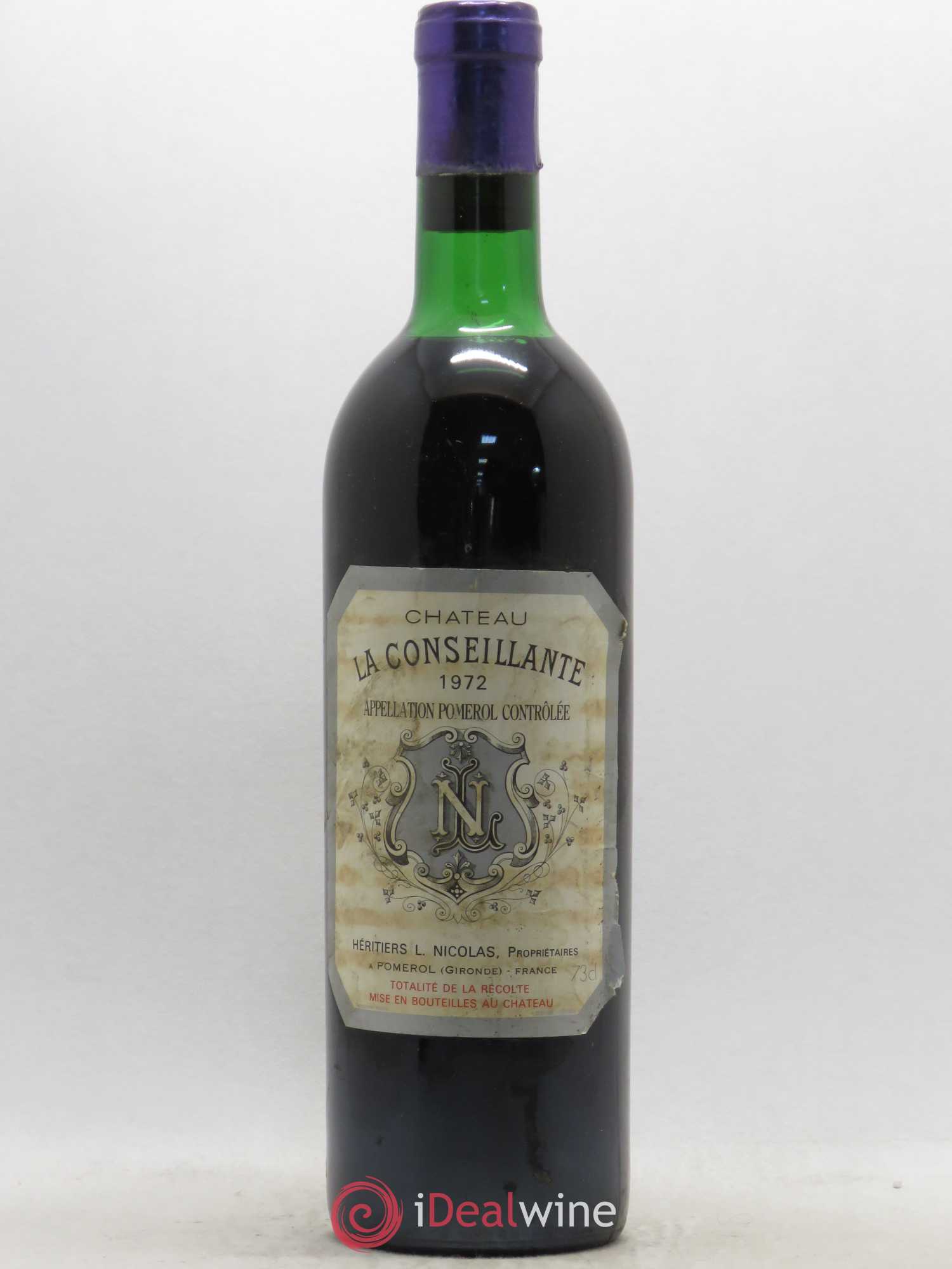 Château la Conseillante 1972 - Lot de 1 bouteille - 0