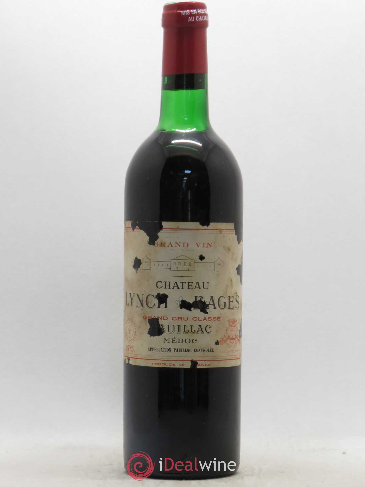 Château Lynch Bages 5ème Grand Cru Classé 1975 - Lot de 1 bouteille - 0