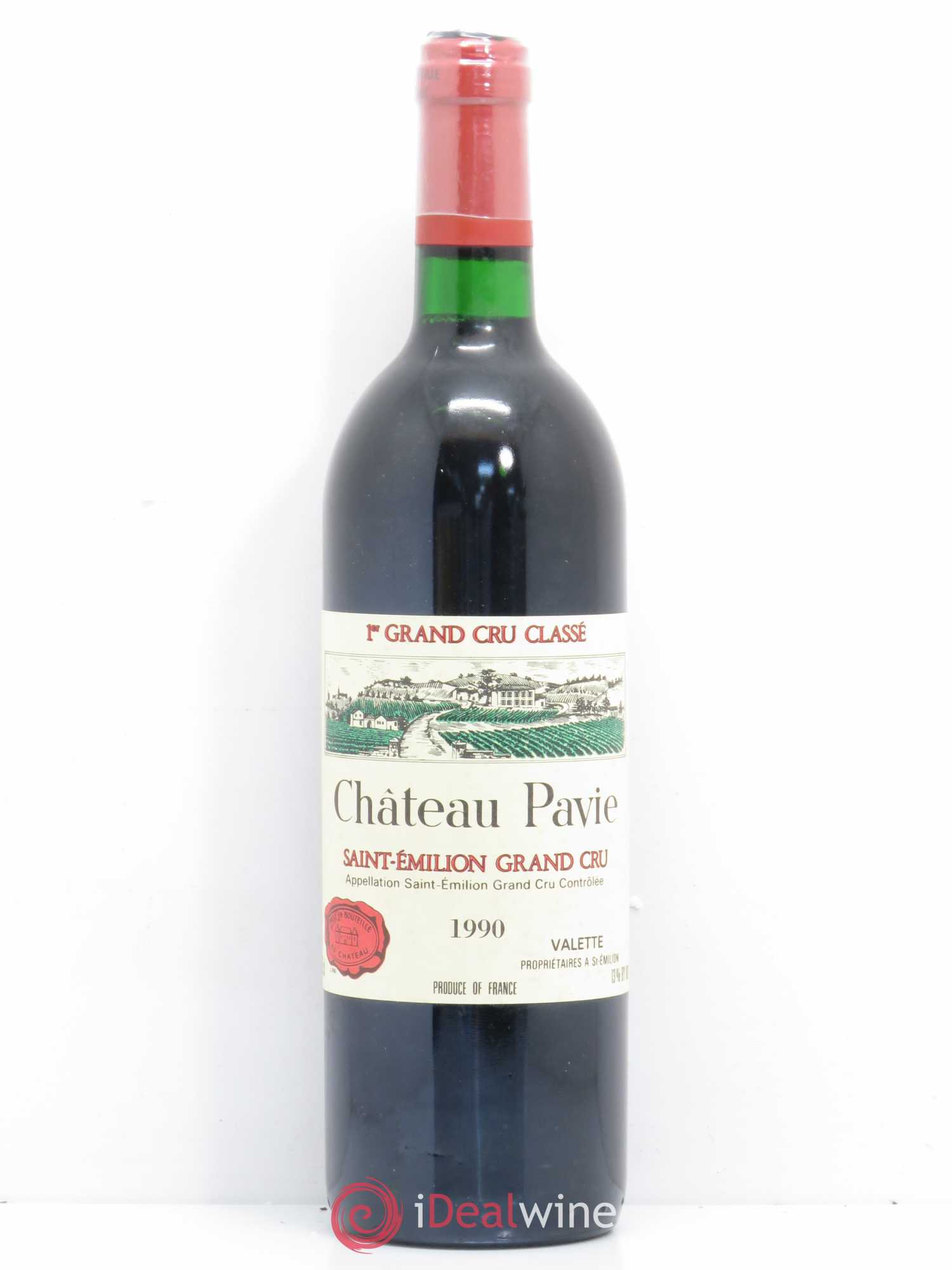 Château Pavie 1er Grand Cru Classé A 1990 - Lot de 1 bouteille - 0