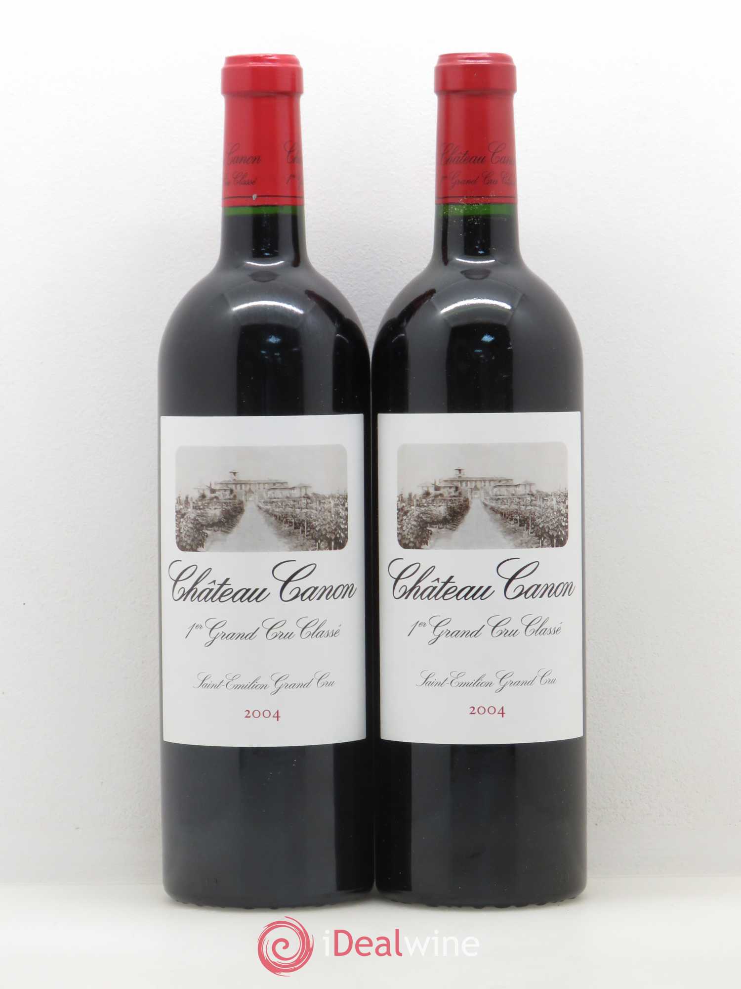 Château Canon 1er Grand Cru Classé B 2004 - Lot de 2 bouteilles - 0