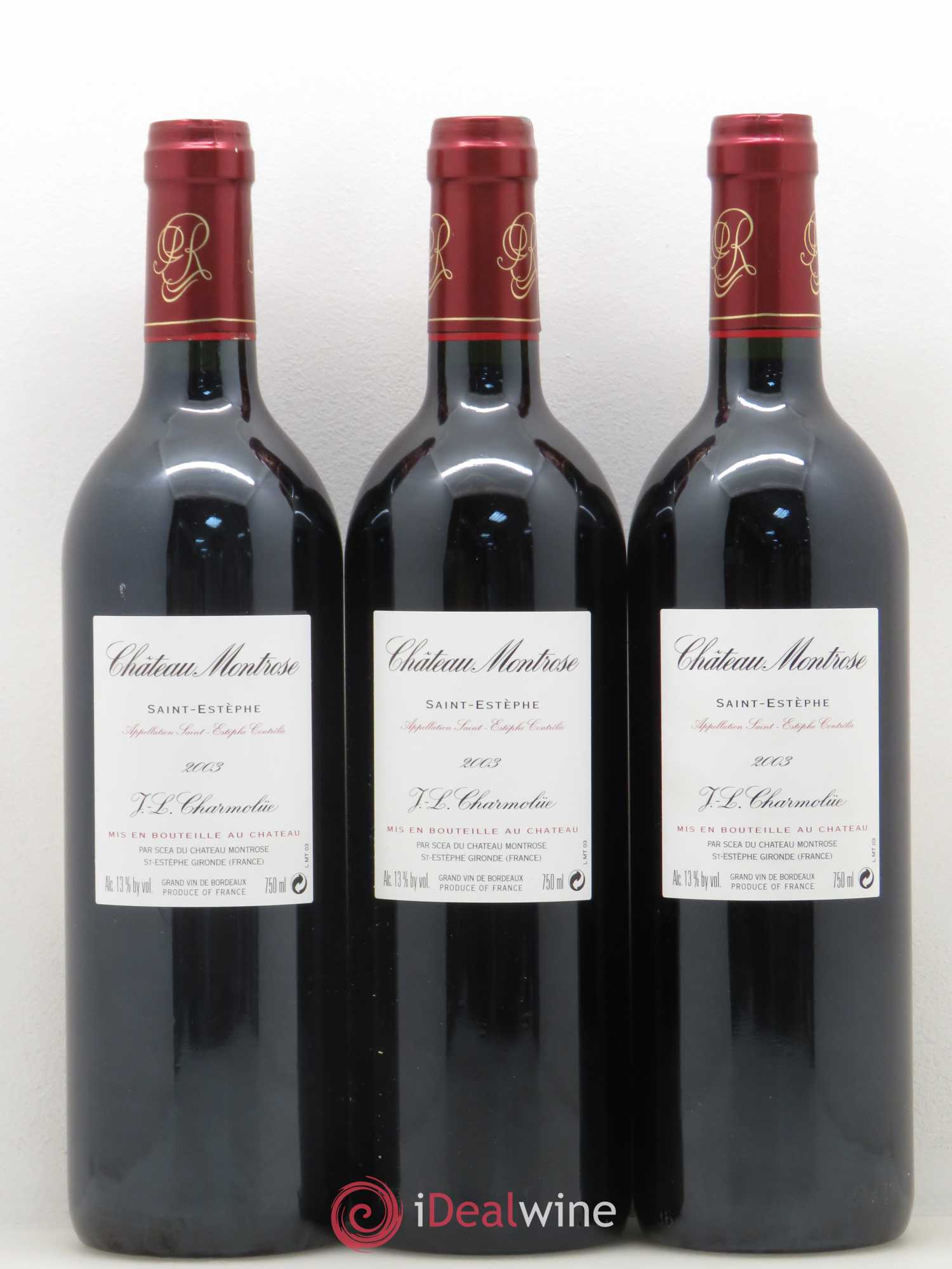 Château Montrose 2ème Grand Cru Classé 2003 - Lot de 6 bouteilles - 4