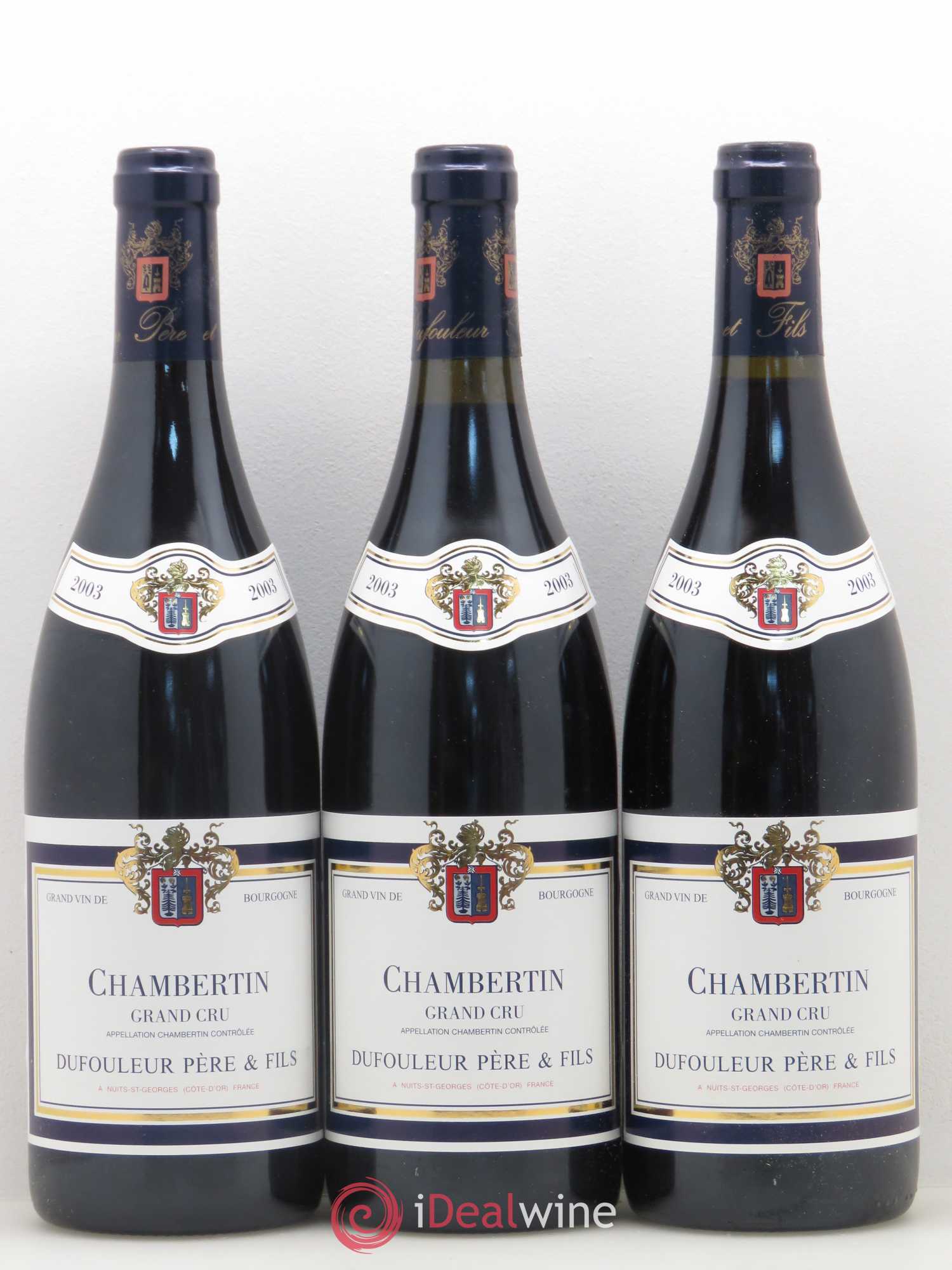 Chambertin Grand Cru Dufouleur Pere et Fils 2003 - Posten von 6 Flaschen - 1