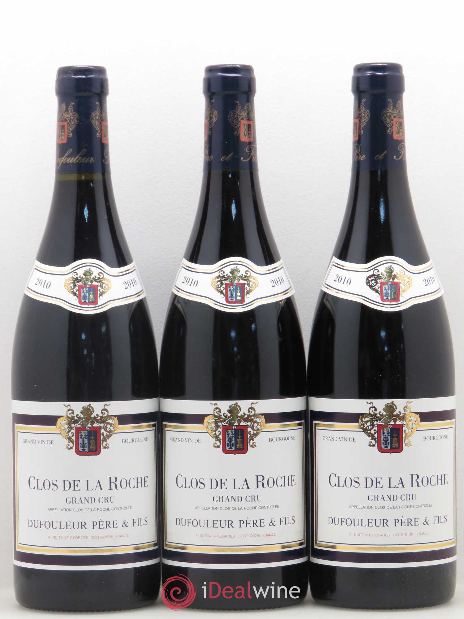 Clos de la Roche Grand Cru Dufouleur Pere et Fils 2010 - Posten von 6 Flaschen - 2