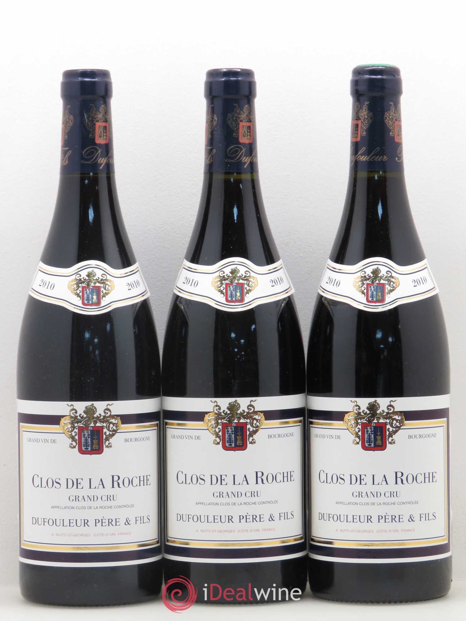 Clos de la Roche Grand Cru Dufouleur Pere et Fils 2010 - Posten von 6 Flaschen - 1