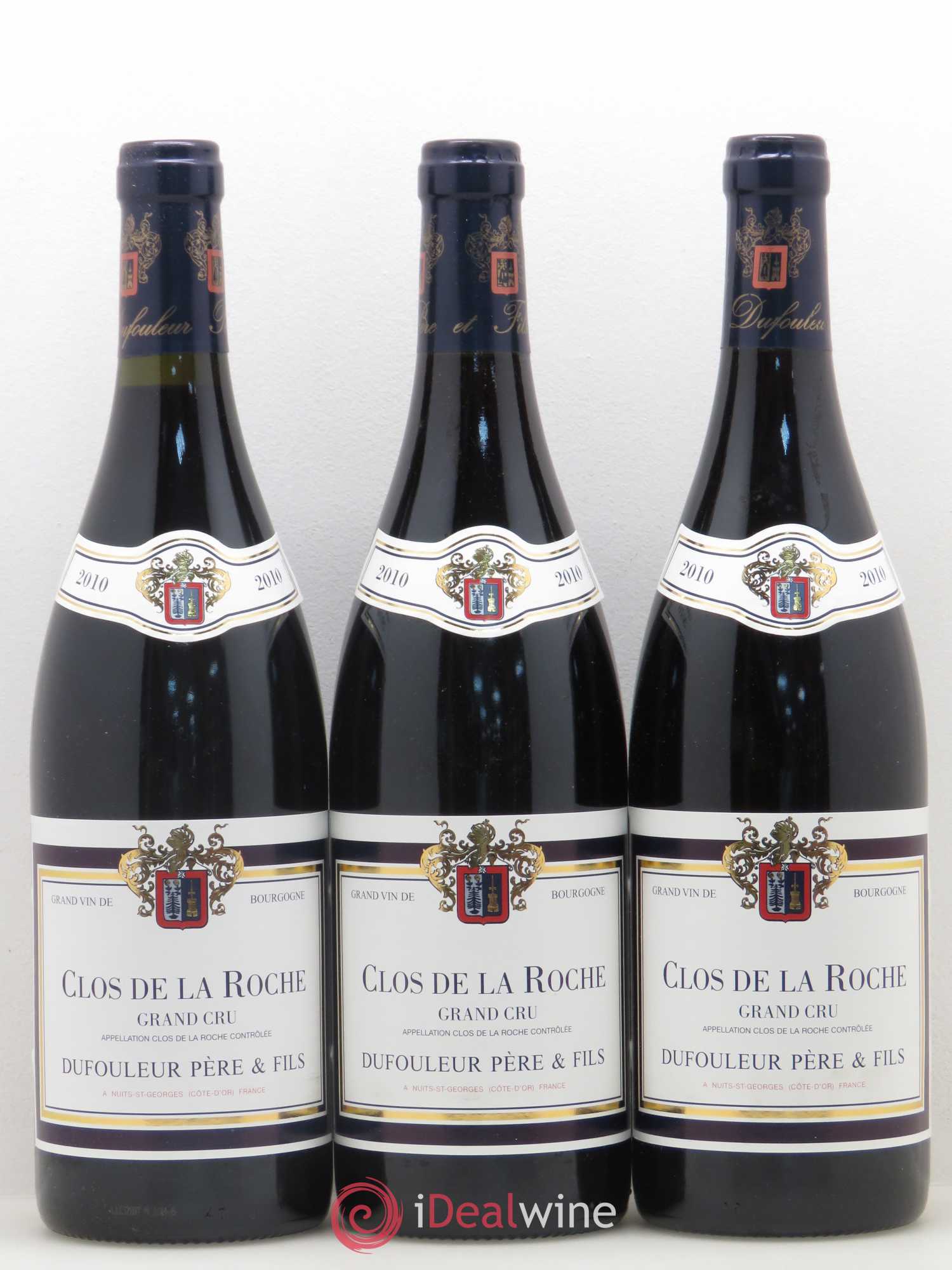 Clos de la Roche Grand Cru Dufouleur Pere et Fils 2010 - Posten von 6 Flaschen - 2