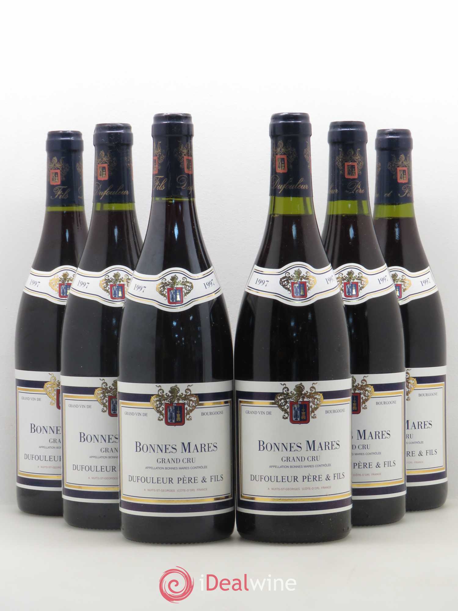 Bonnes-Mares Grand Cru Dufouleur Pere et Fils 1997 - Posten von 6 Flaschen - 0