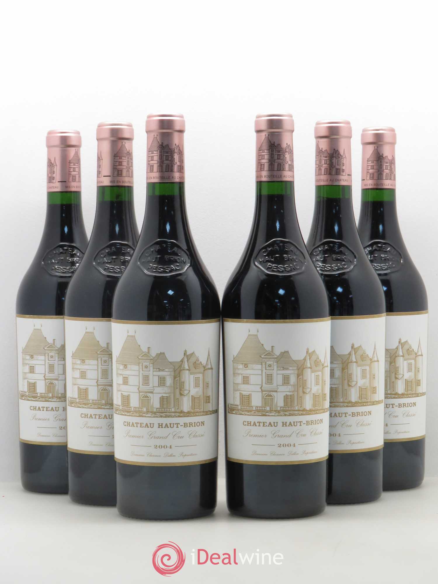 Château Haut Brion 1er Grand Cru Classé 2004 - Lot de 6 bouteilles - 0