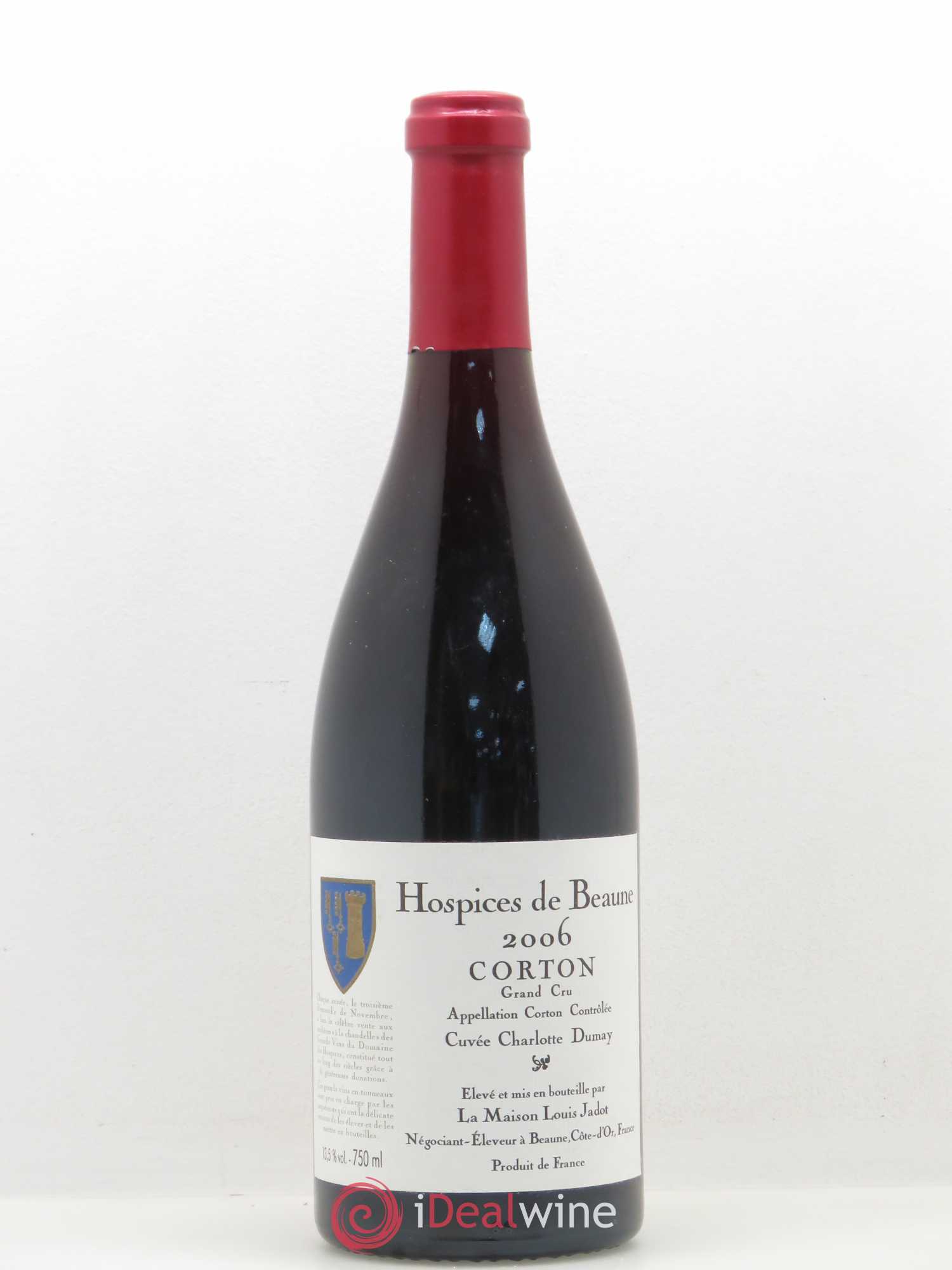 Corton Grand Cru Cuvée Charlotte Dumay Hospices de Beaune Louis Jadot 2006 - Posten von 1 Flasche - 0