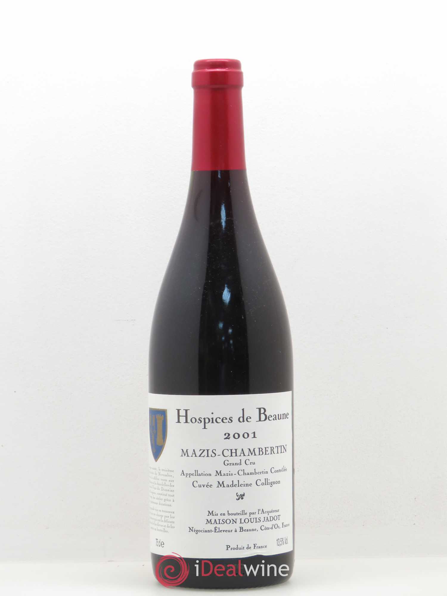 Mazis-Chambertin Grand Cru Cuvée Madeleine Collignon Hospices de Beaune Louis Jadot 2001 - Posten von 1 Flasche - 0