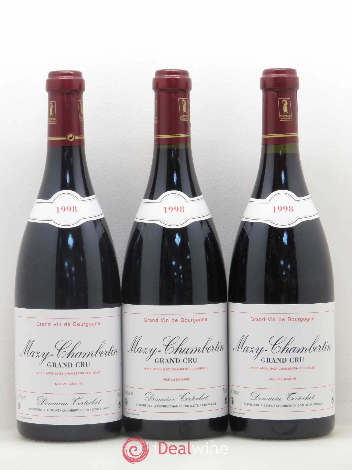 Mazis-Chambertin Grand Cru Domaine Tortochot 1998 - Posten von 3 Flaschen - 0