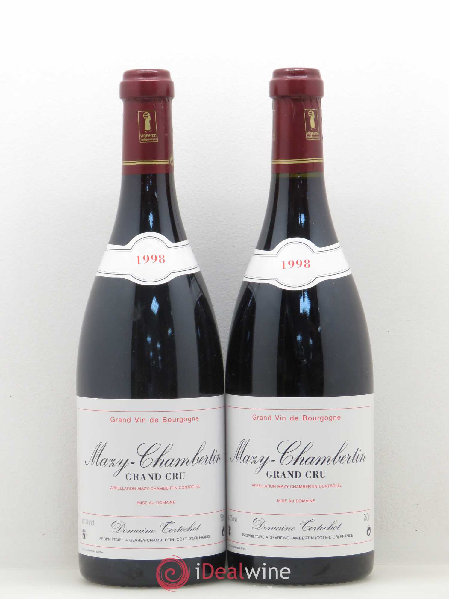Mazis-Chambertin Grand Cru Domaine Tortochot 1998 - Posten von 2 Flaschen - 0