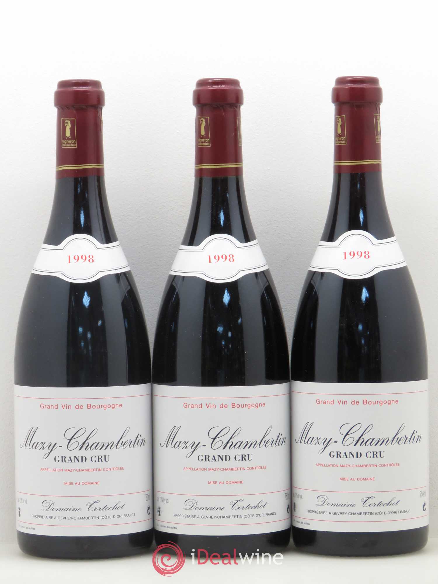 Mazis-Chambertin Grand Cru Domaine Tortochot 1998 - Posten von 6 Flaschen - 1