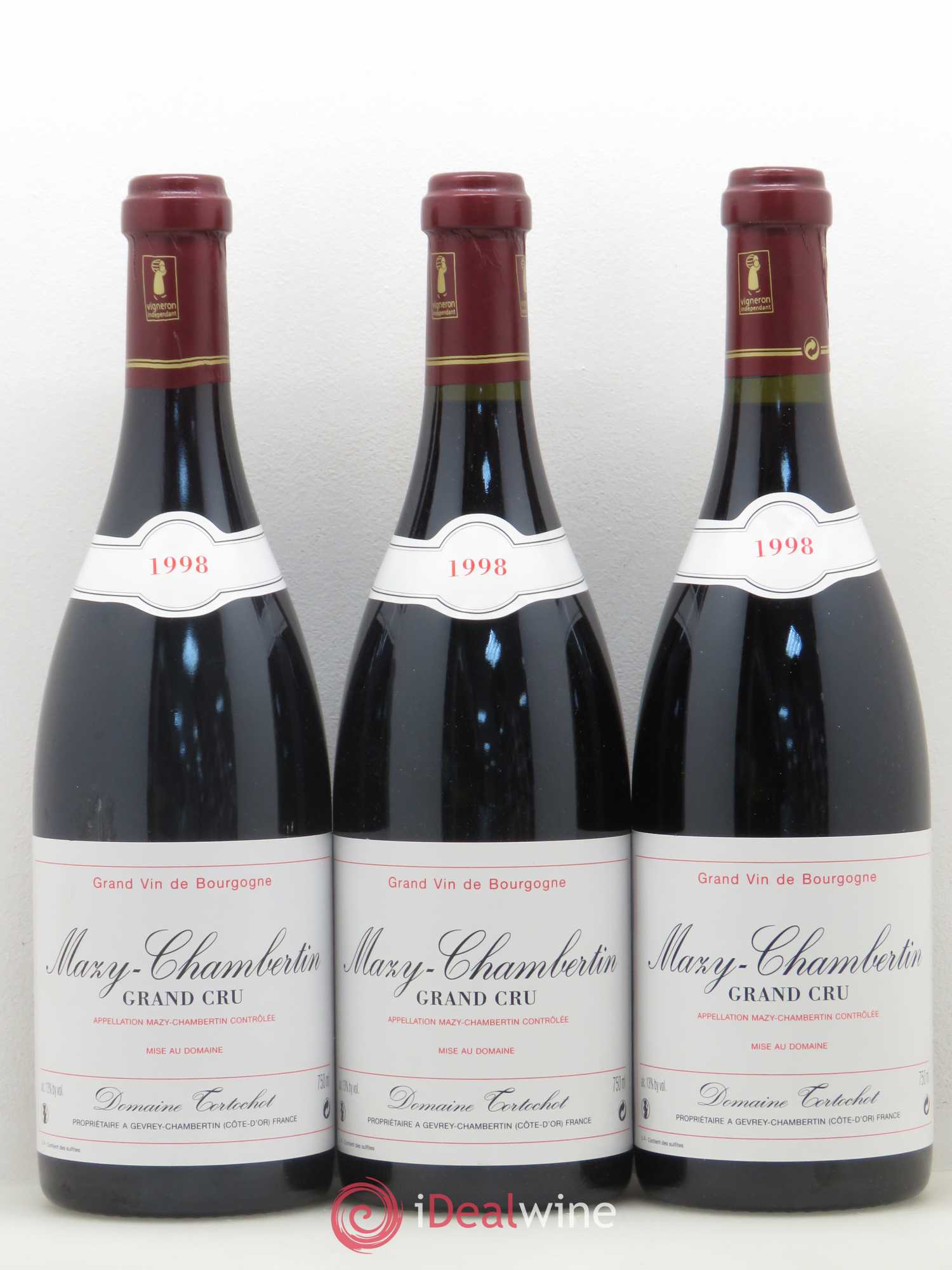 Mazis-Chambertin Grand Cru Domaine Tortochot 1998 - Posten von 6 Flaschen - 2