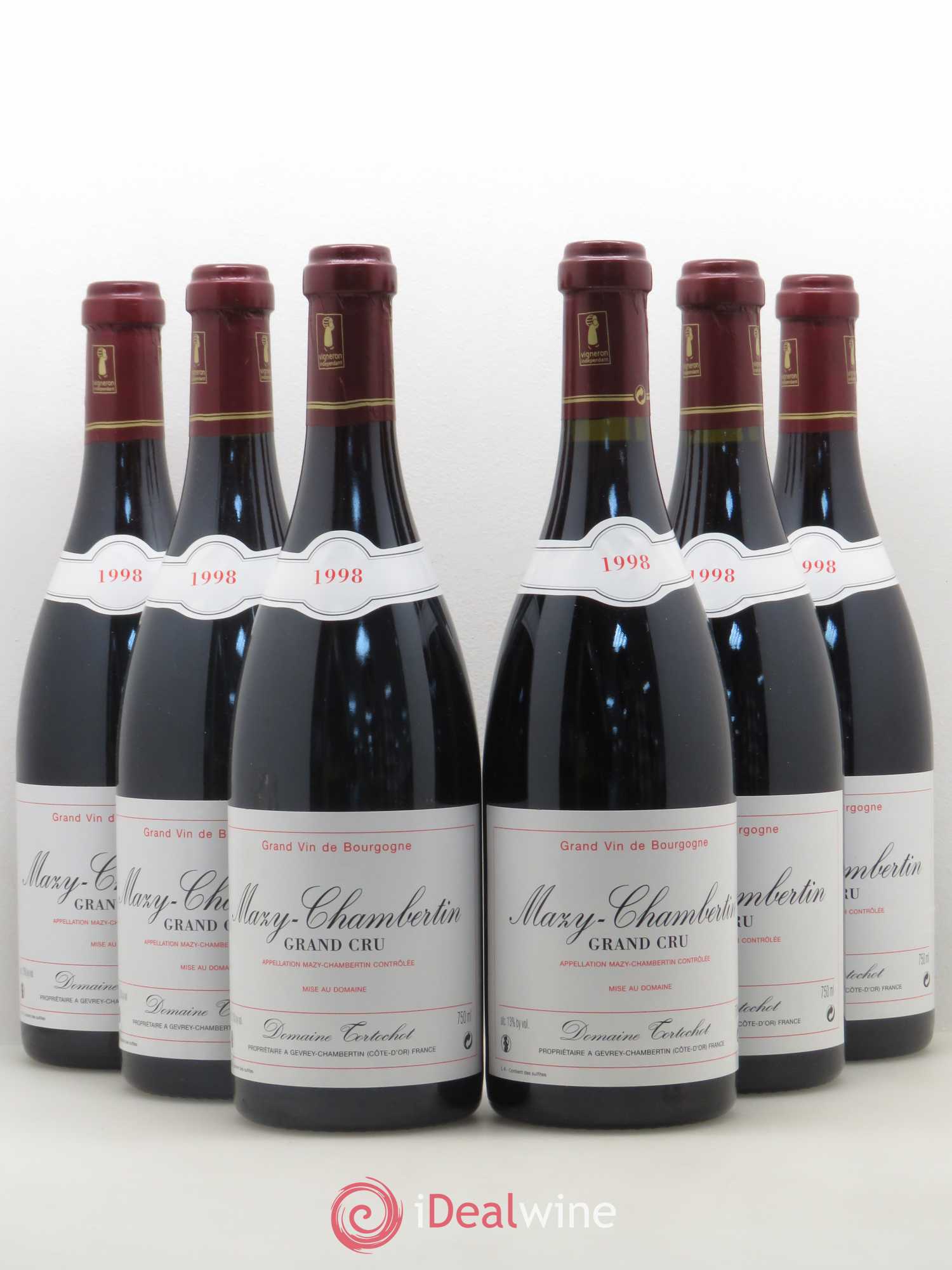 Mazis-Chambertin Grand Cru Domaine Tortochot 1998 - Posten von 6 Flaschen - 0