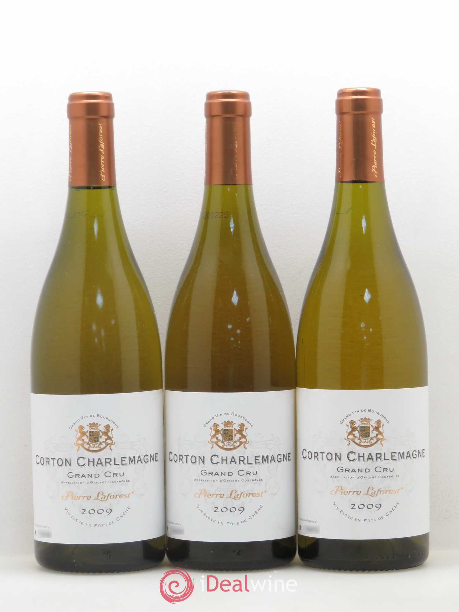 Corton-Charlemagne Grand Cru Pierre Laforest 2009 - Lot de 3 bouteilles - 0