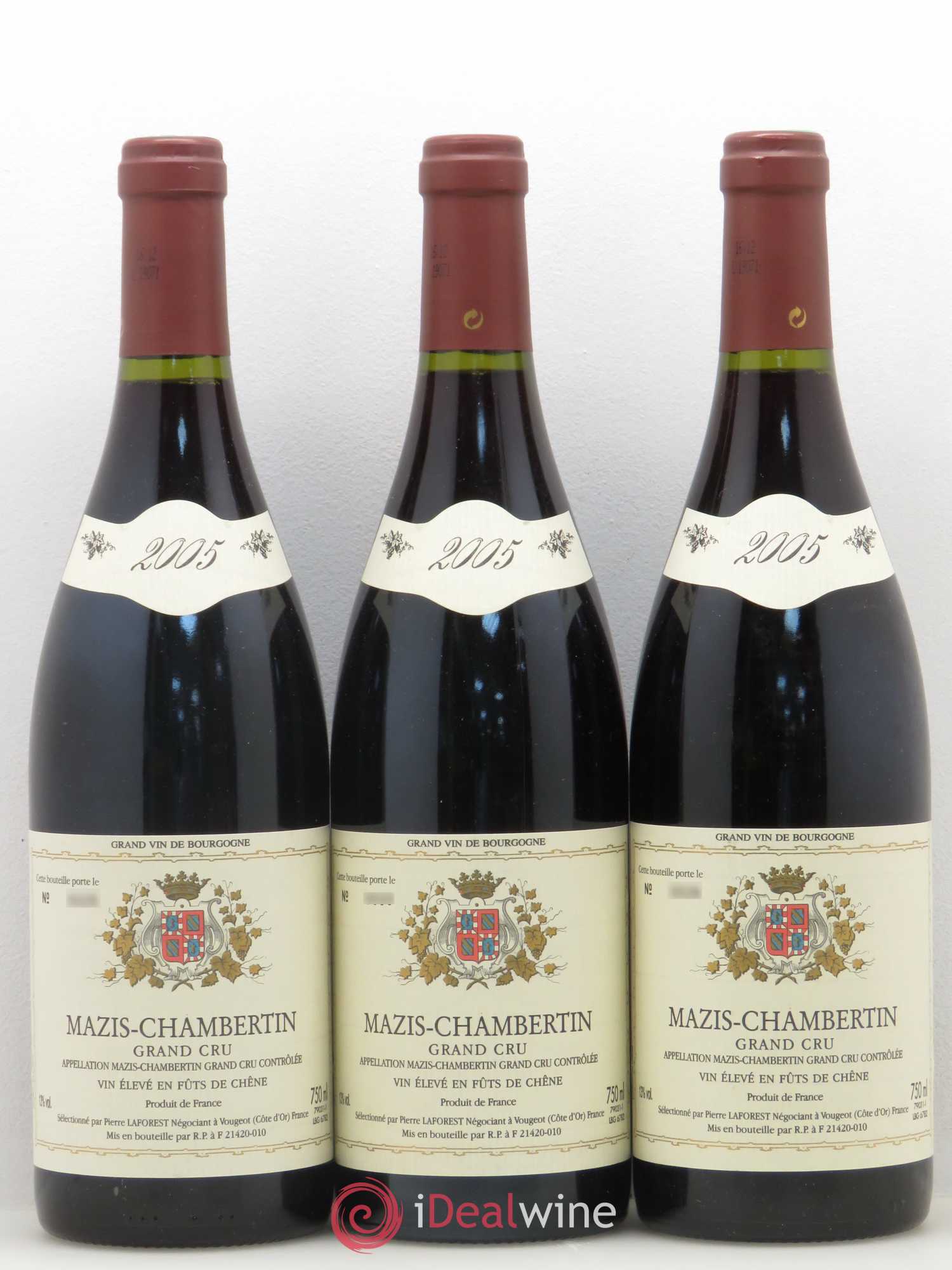 Mazis-Chambertin Grand Cru Pierre Laforest 2005 - Lot de 6 bouteilles - 2