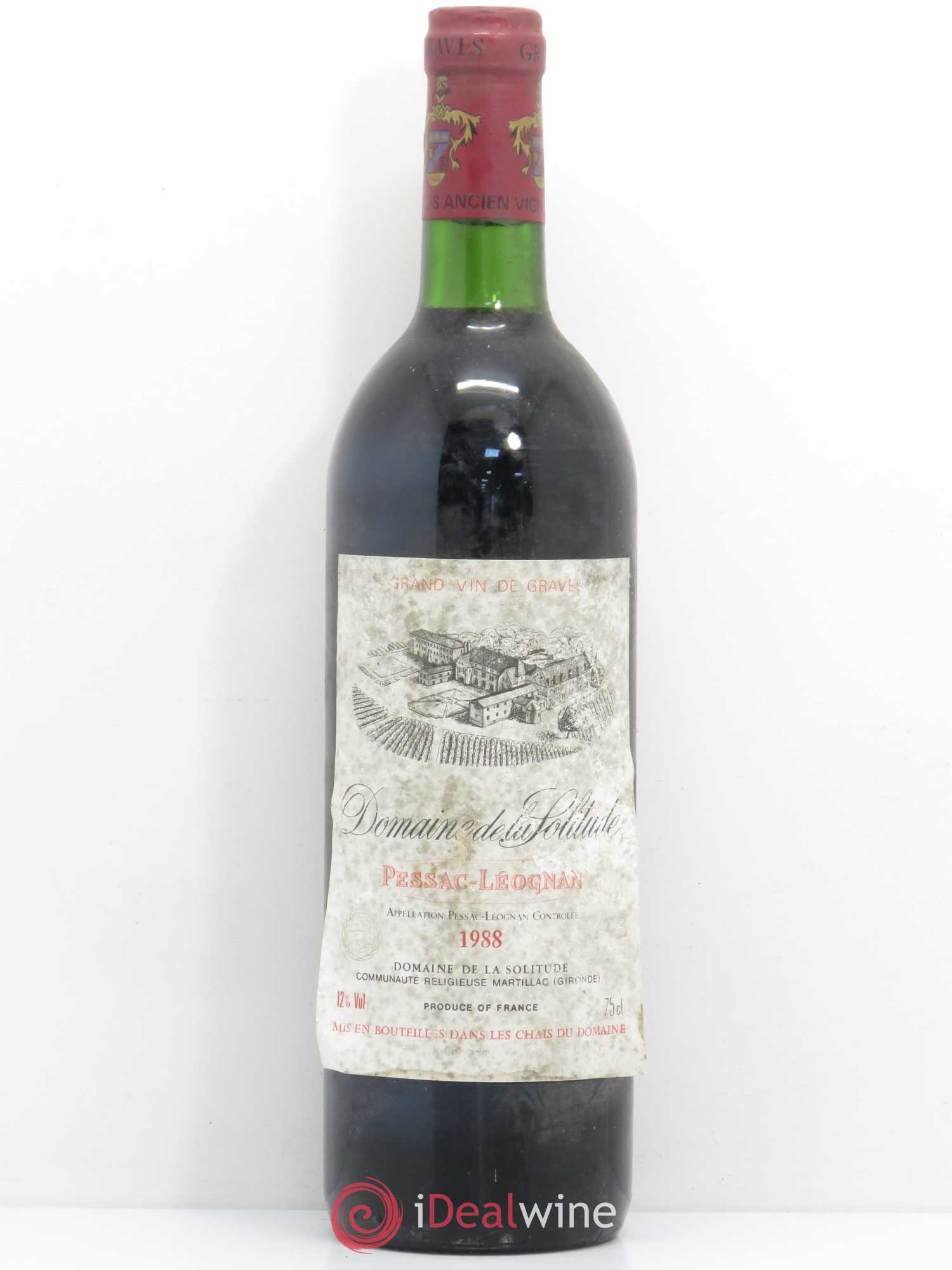 Domaine de la Solitude 1988 - Lot de 1 bouteille - 0