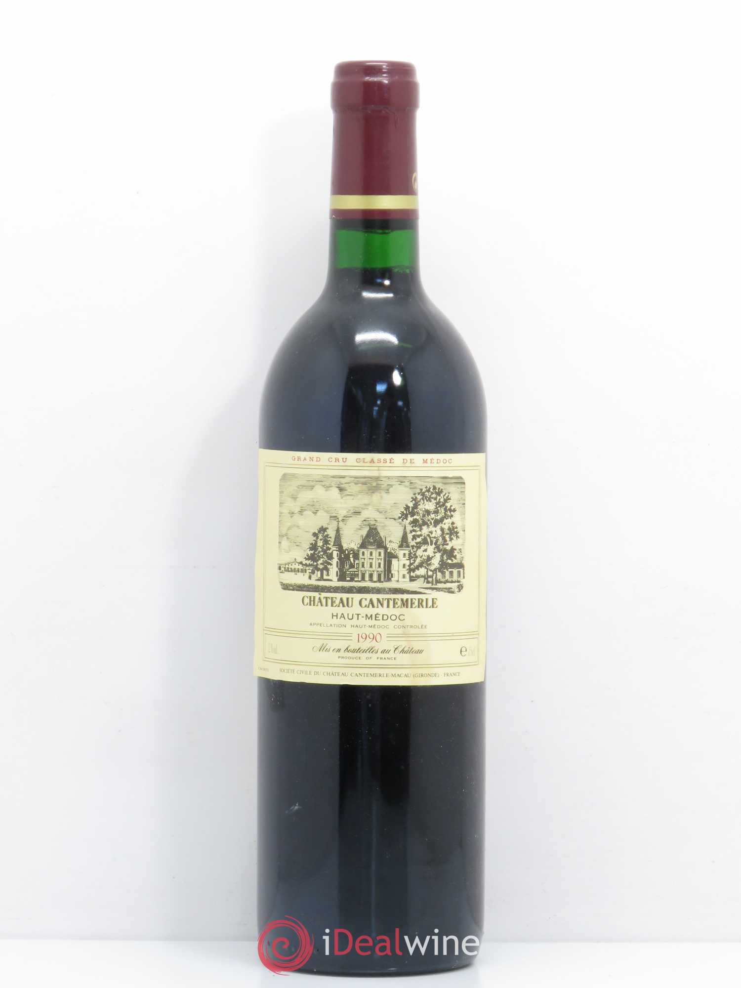 Château Cantemerle 5ème Grand Cru Classé 1990 - Lot de 1 bouteille - 0