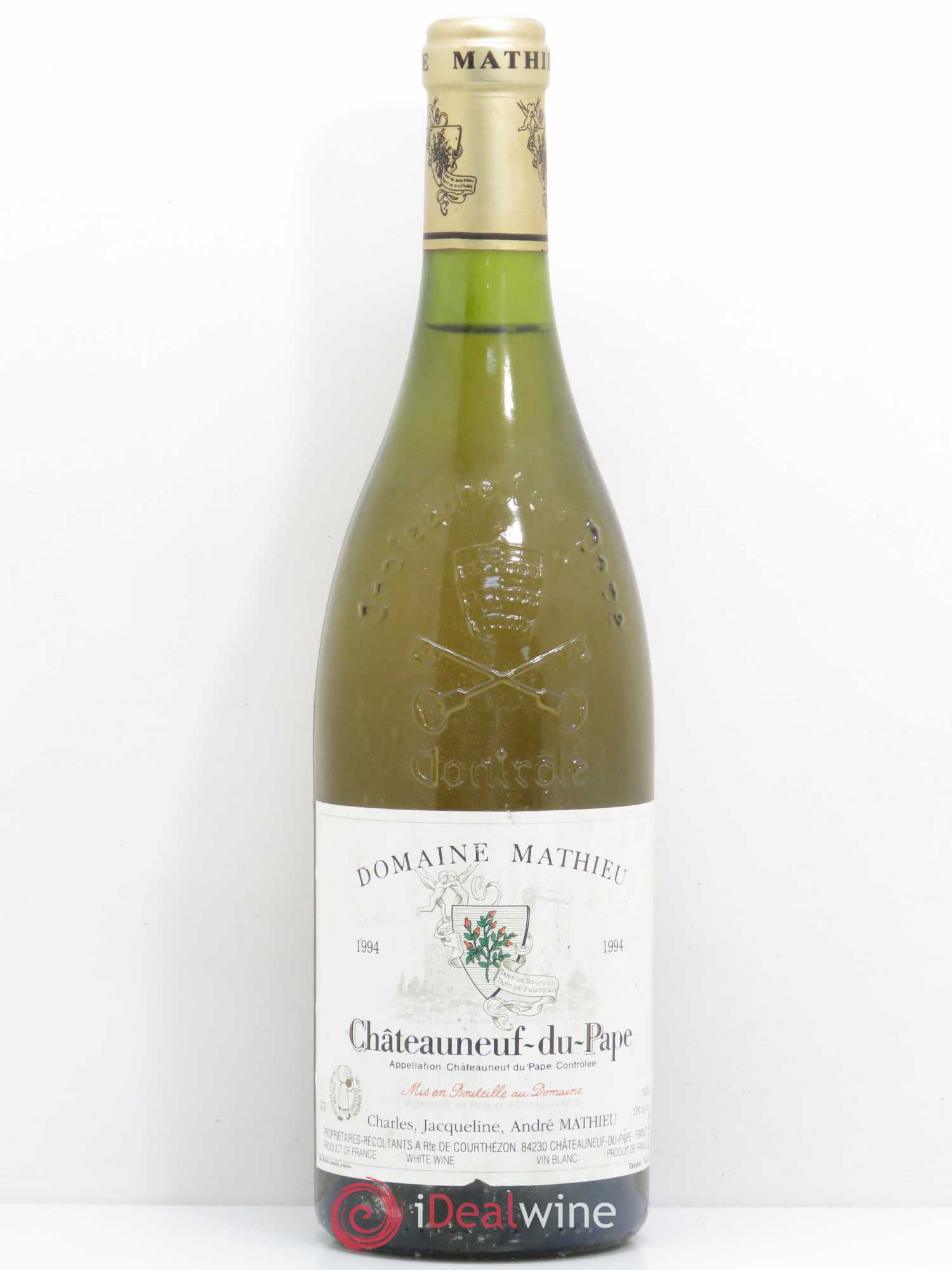 Châteauneuf-du-Pape André Mathieu 1994 - Lot de 1 bouteille - 0